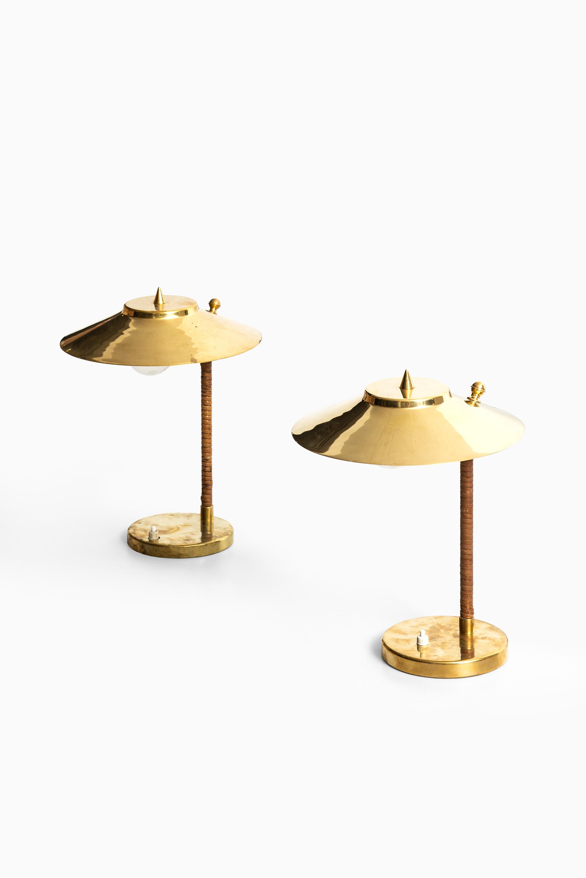 Finnish Table Lamps Attributed to Paavo Tynell and Produced by Idman in Finland For Sale