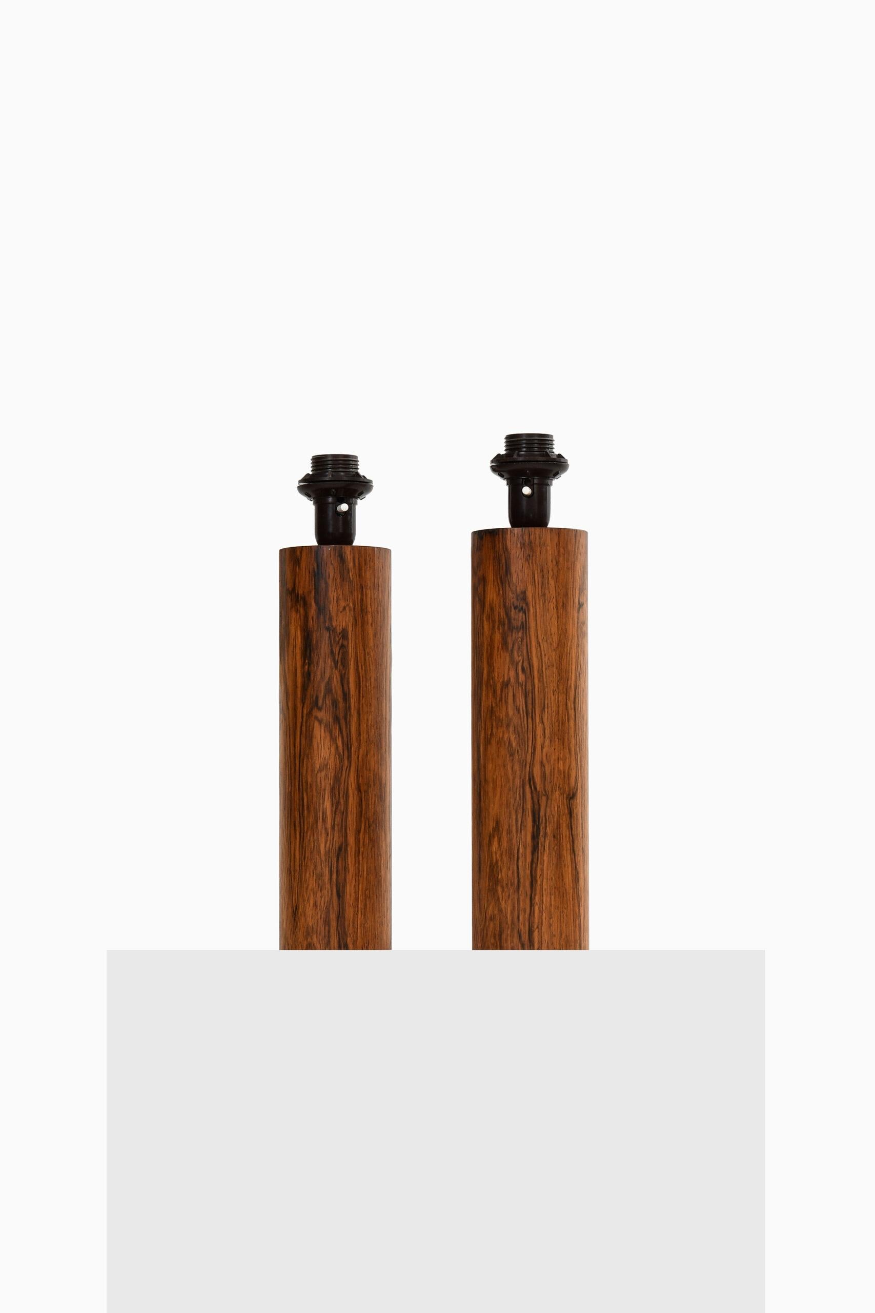 Mid-20th Century Table Lamps Attributed to Uno & Östen Kristiansson Probably Produced by Luxus For Sale