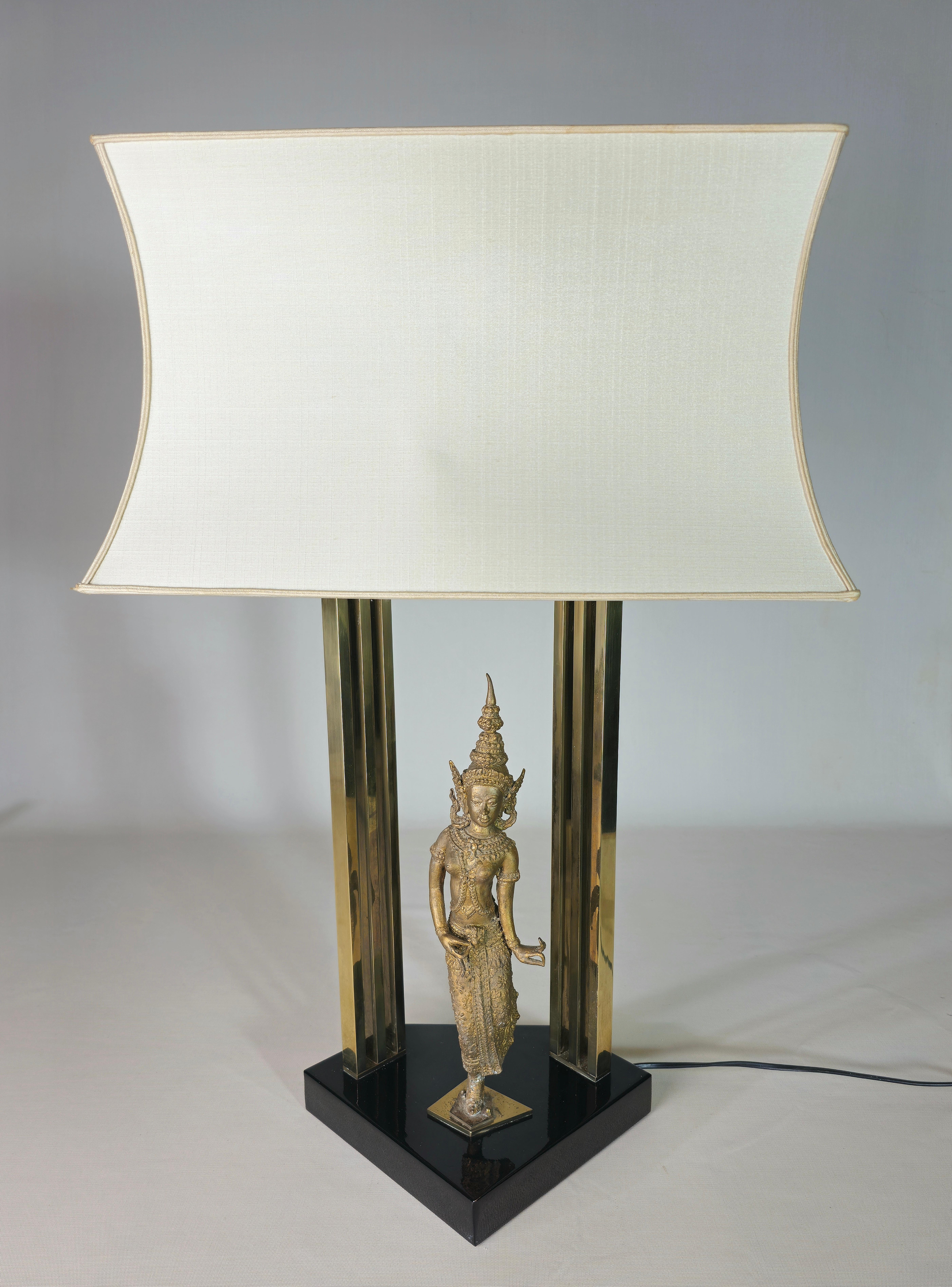 Table Lamps Brass Midcentury Modern Design Italy 1960/70s For Sale 9