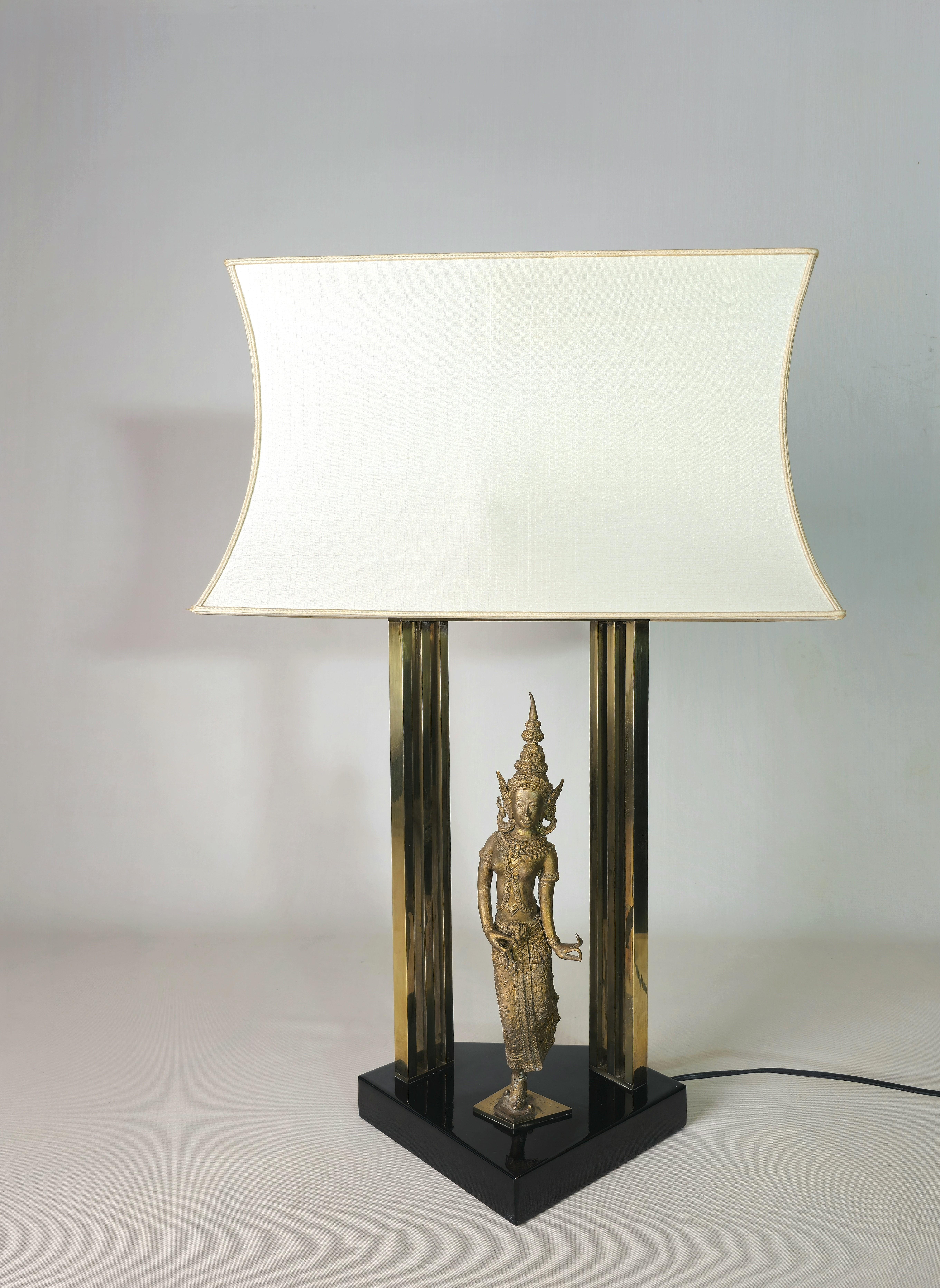italien Lampes de table laiton design moderne mi-siècle, Italie, années 1960/70 en vente