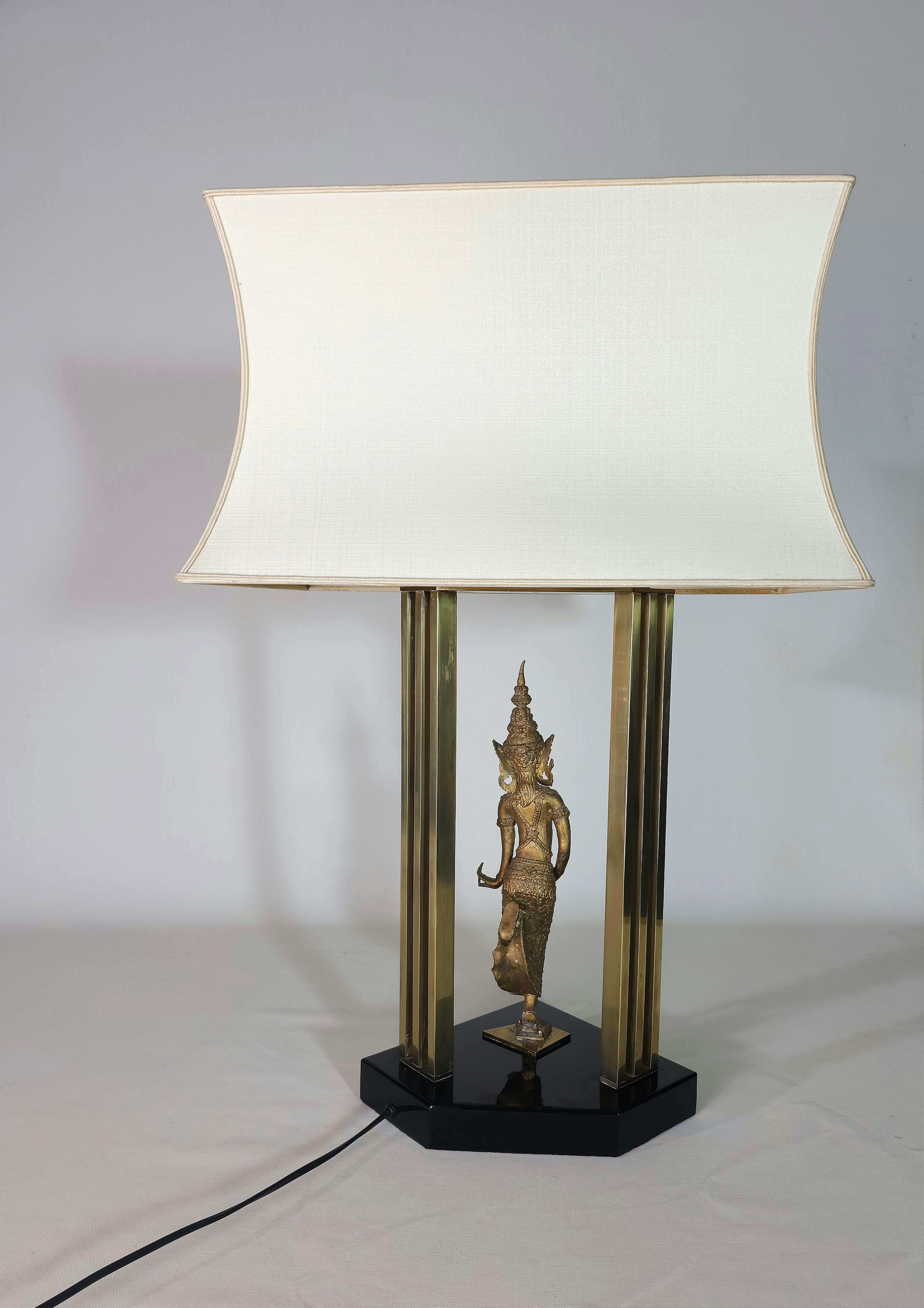 Table Lamps Brass Midcentury Modern Design Italy 1960/70s For Sale 2