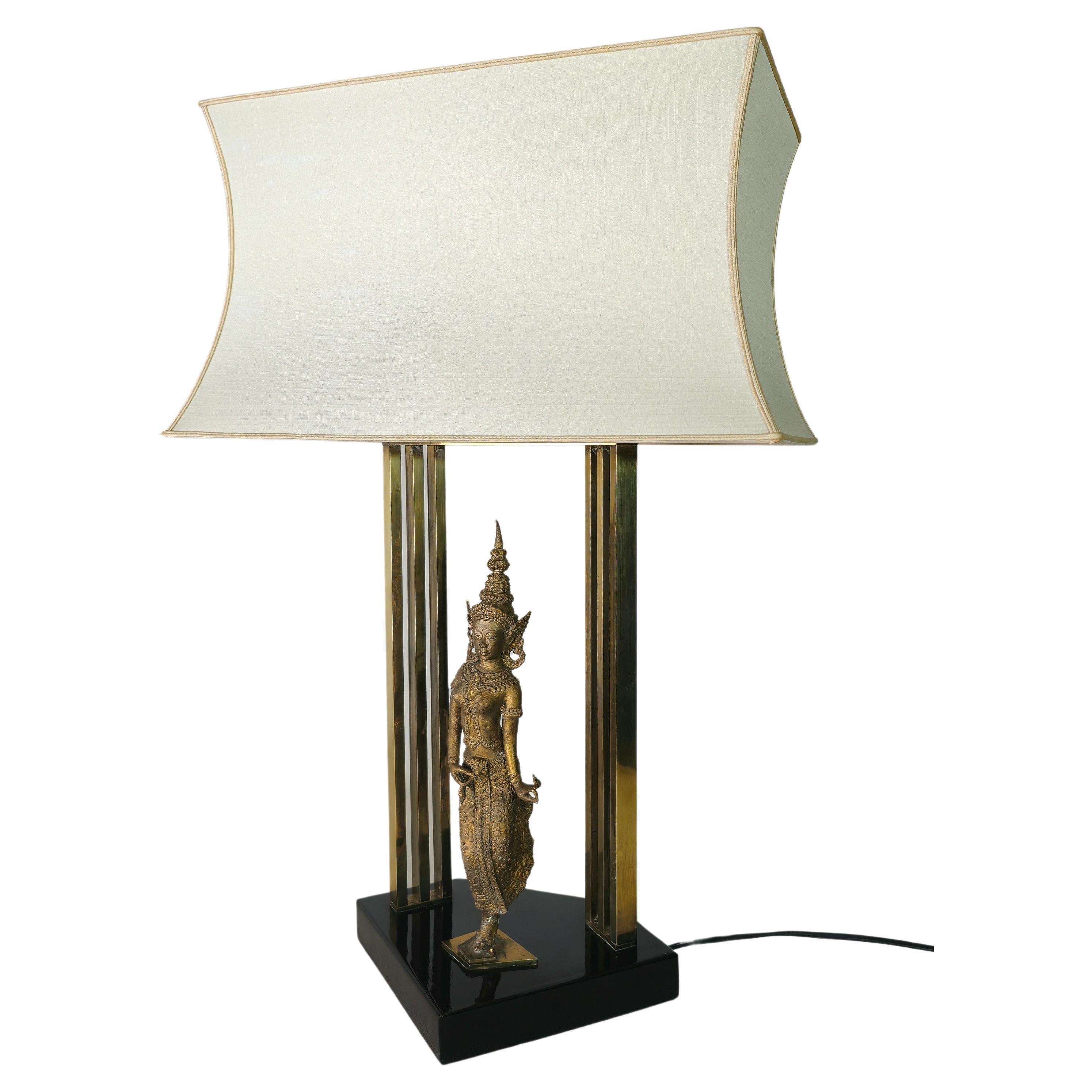 Table Lamps Brass Midcentury Modern Design Italy 1960/70s For Sale