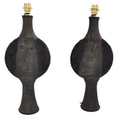 Vintage Table Lamps by Dominique Pouchain, Set of 2