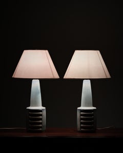 Table lamps by Einar Johansen for Søholm Stentøj, model 1078, Denmark, 1960s