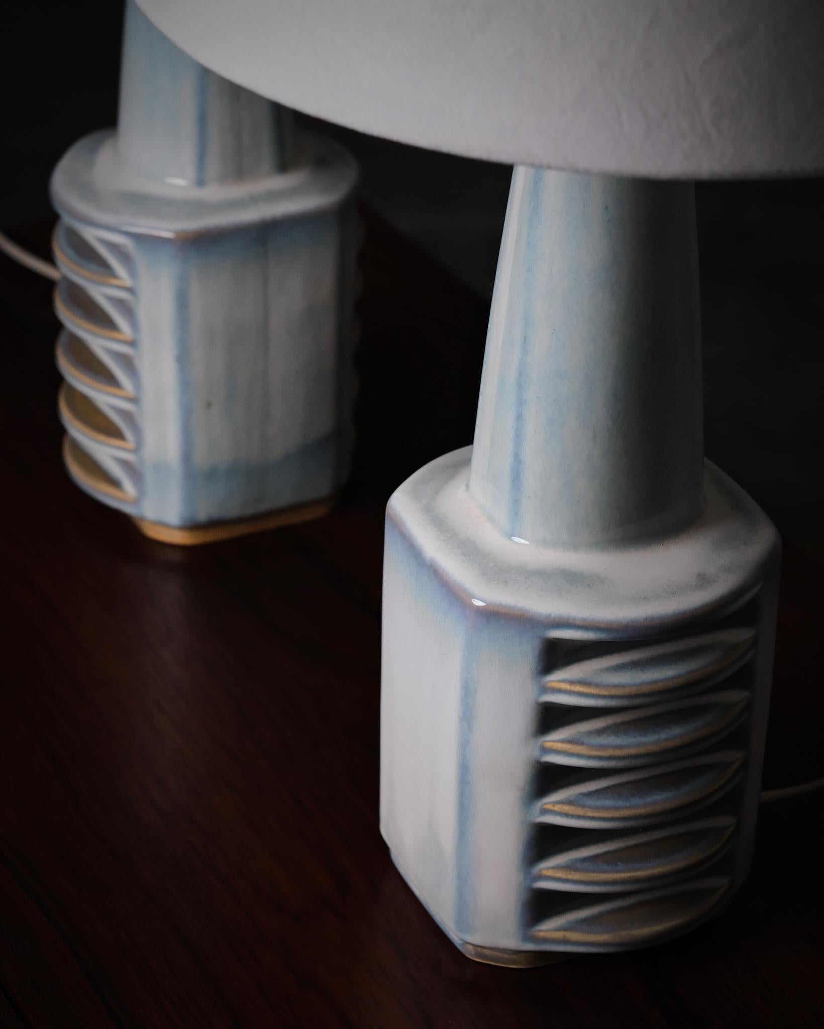 Table lamps by Einar Johansen for Søholm Stentøj, model 1078, Denmark, 1960s siglo XX en venta