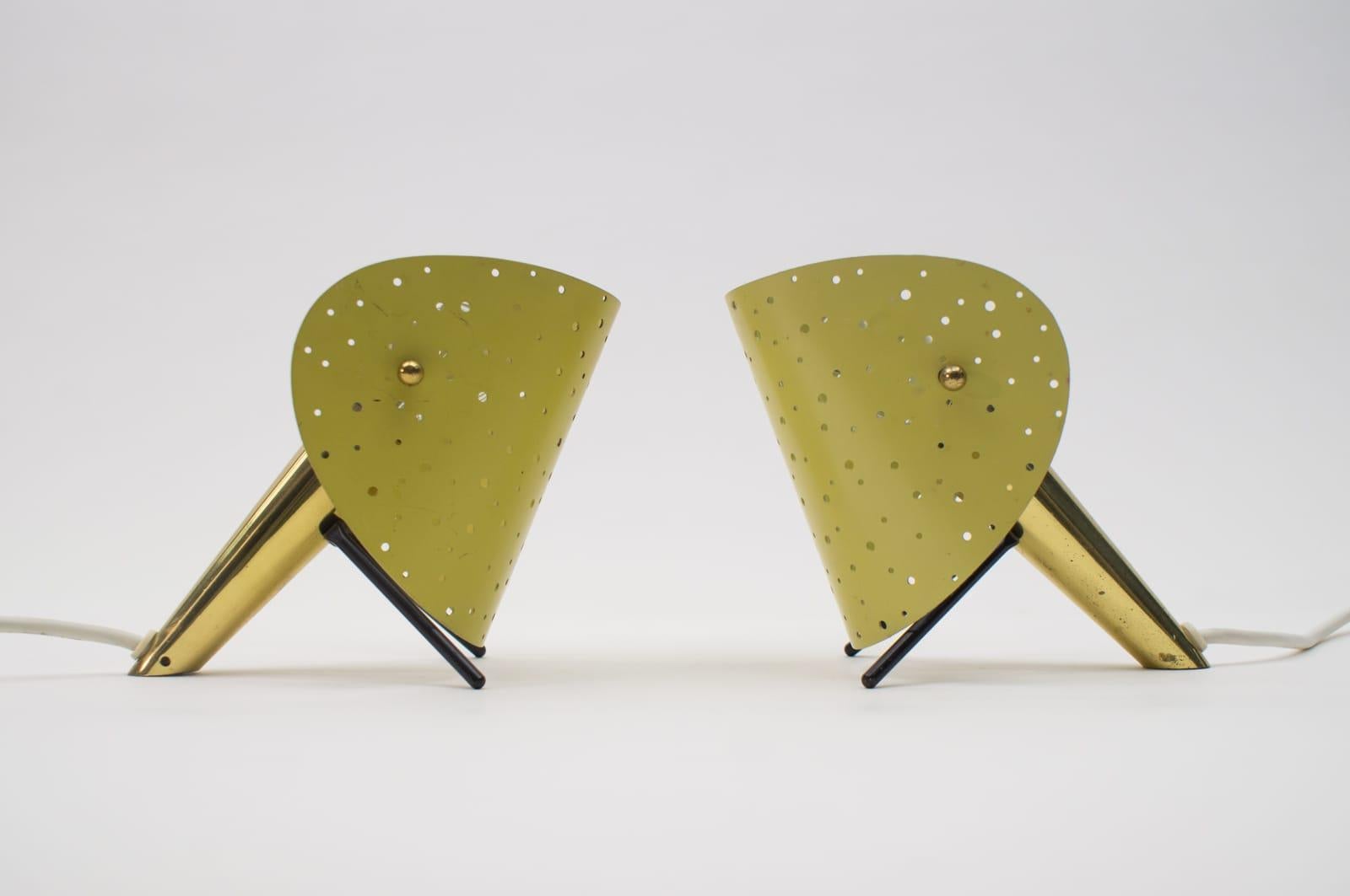 Lampes de table par Ernst Hillebrand, ensemble de 2, années 1950, Allemagne 3