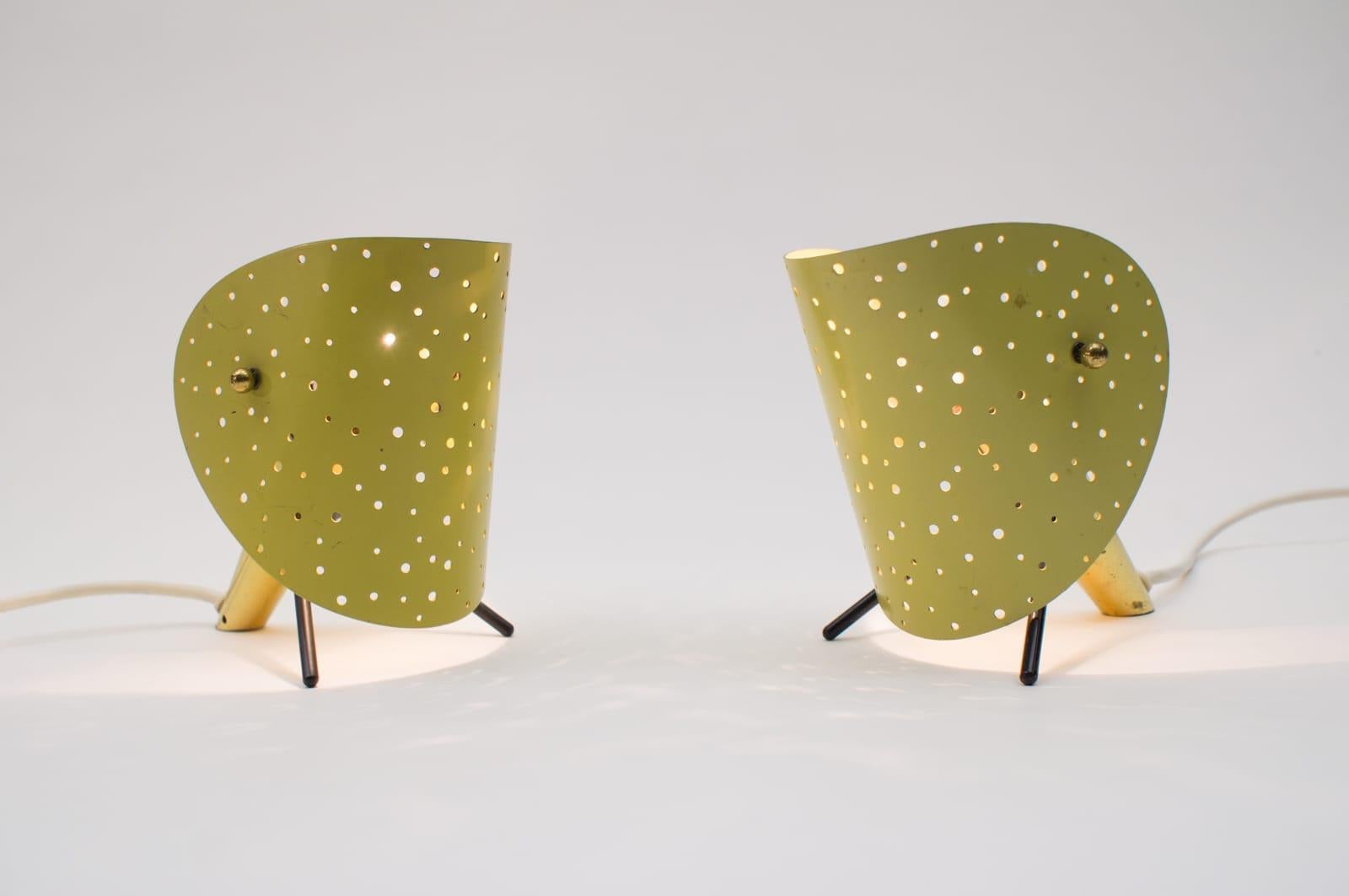 Mid-Century Modern Table Lamps by Ernst Igl for Hillebrand, Set of 2, 1950s, Germany For Sale
