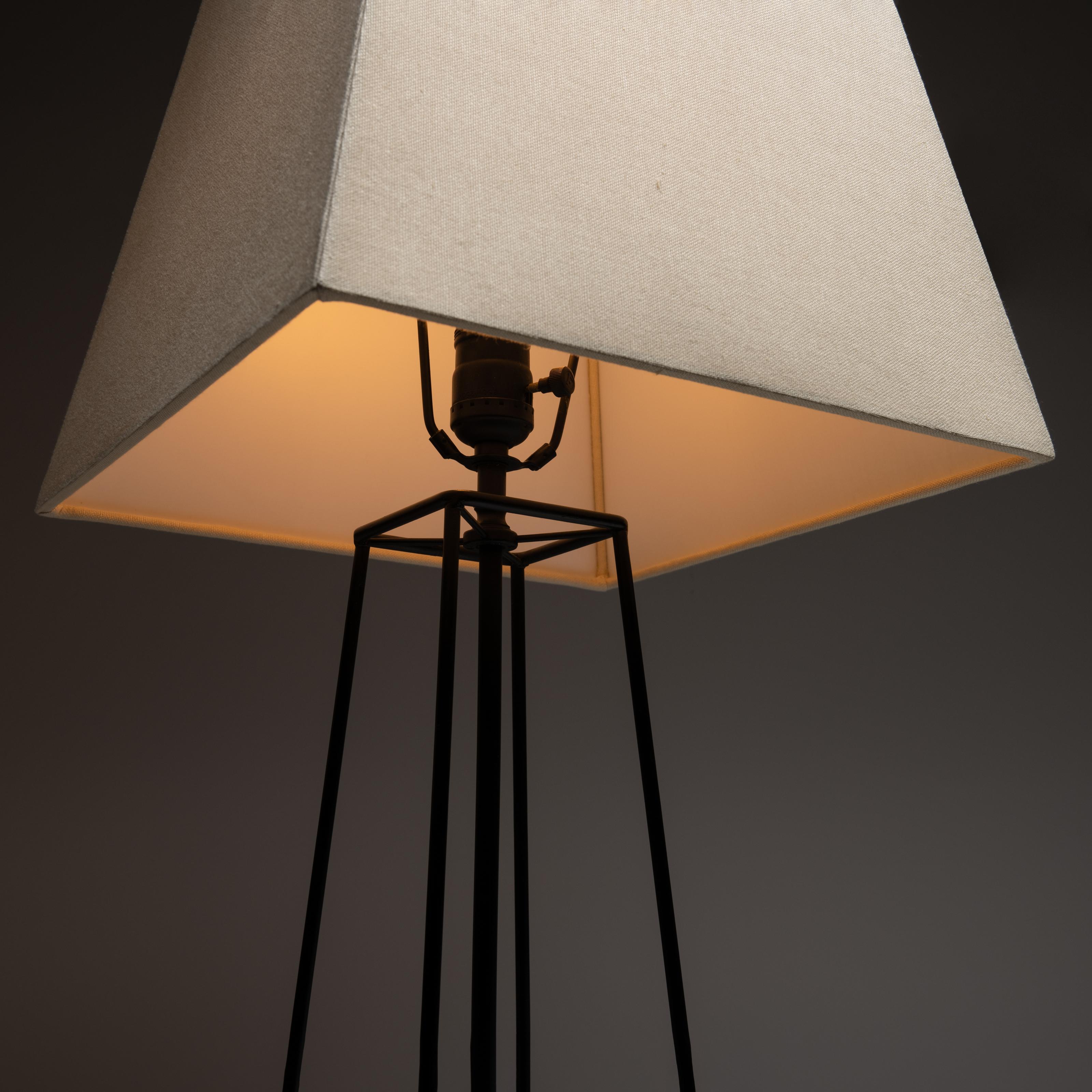 Galvanized Table Lamps by Harry Lawenda for Kneedler-Fauchère