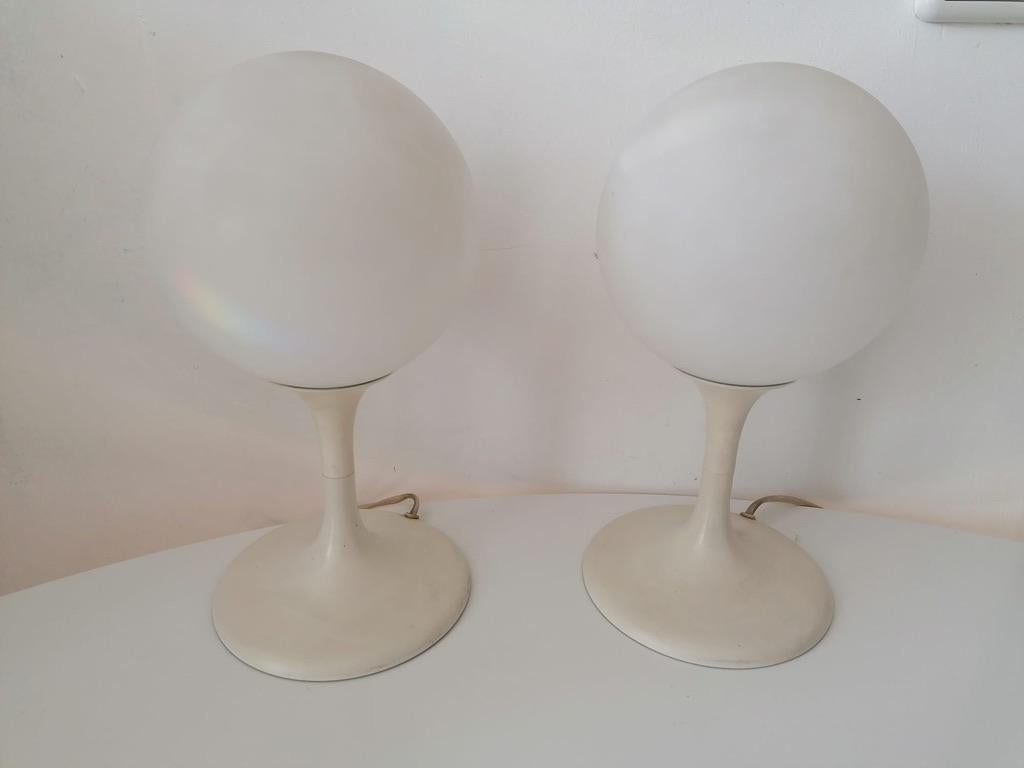 Mid-Century Modern Table Lamps by Max Bill for Temde Switzerland For Sale