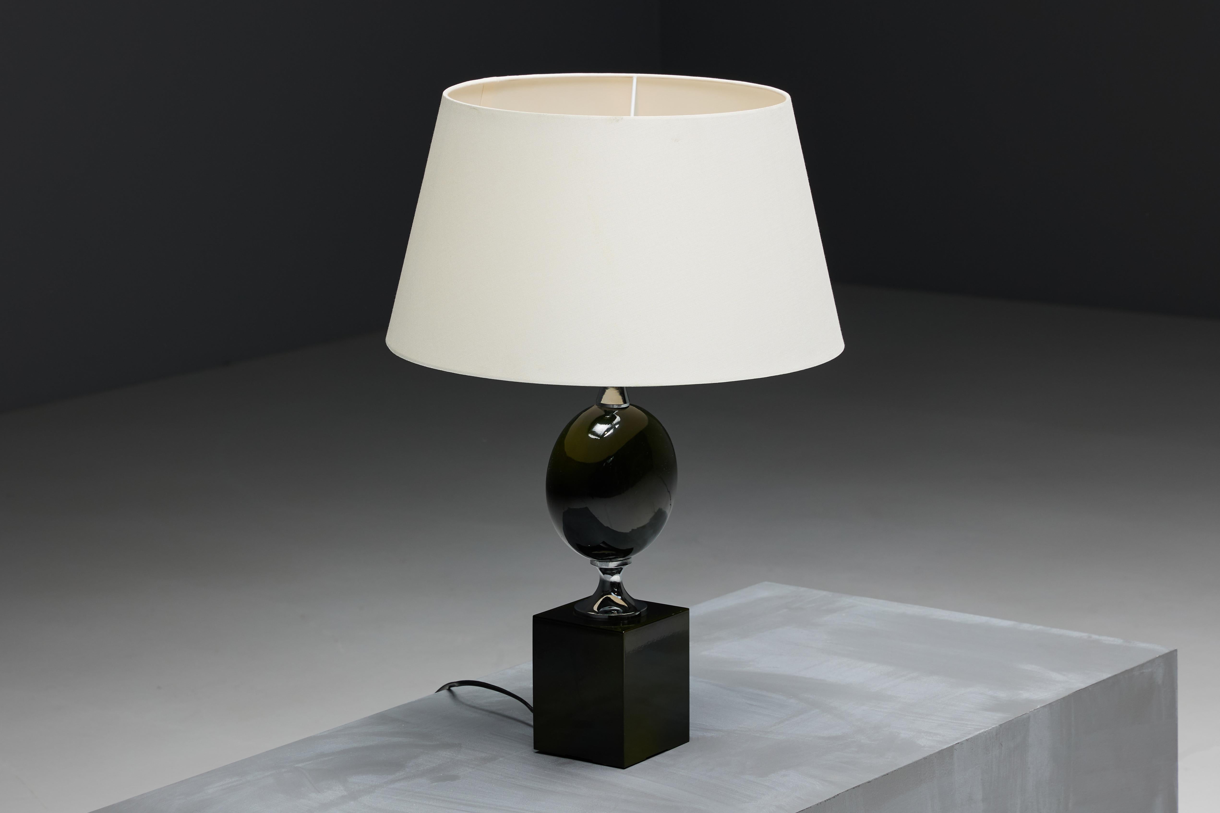 Table Lamps by Philippe Barbier, France, 1970s For Sale 3