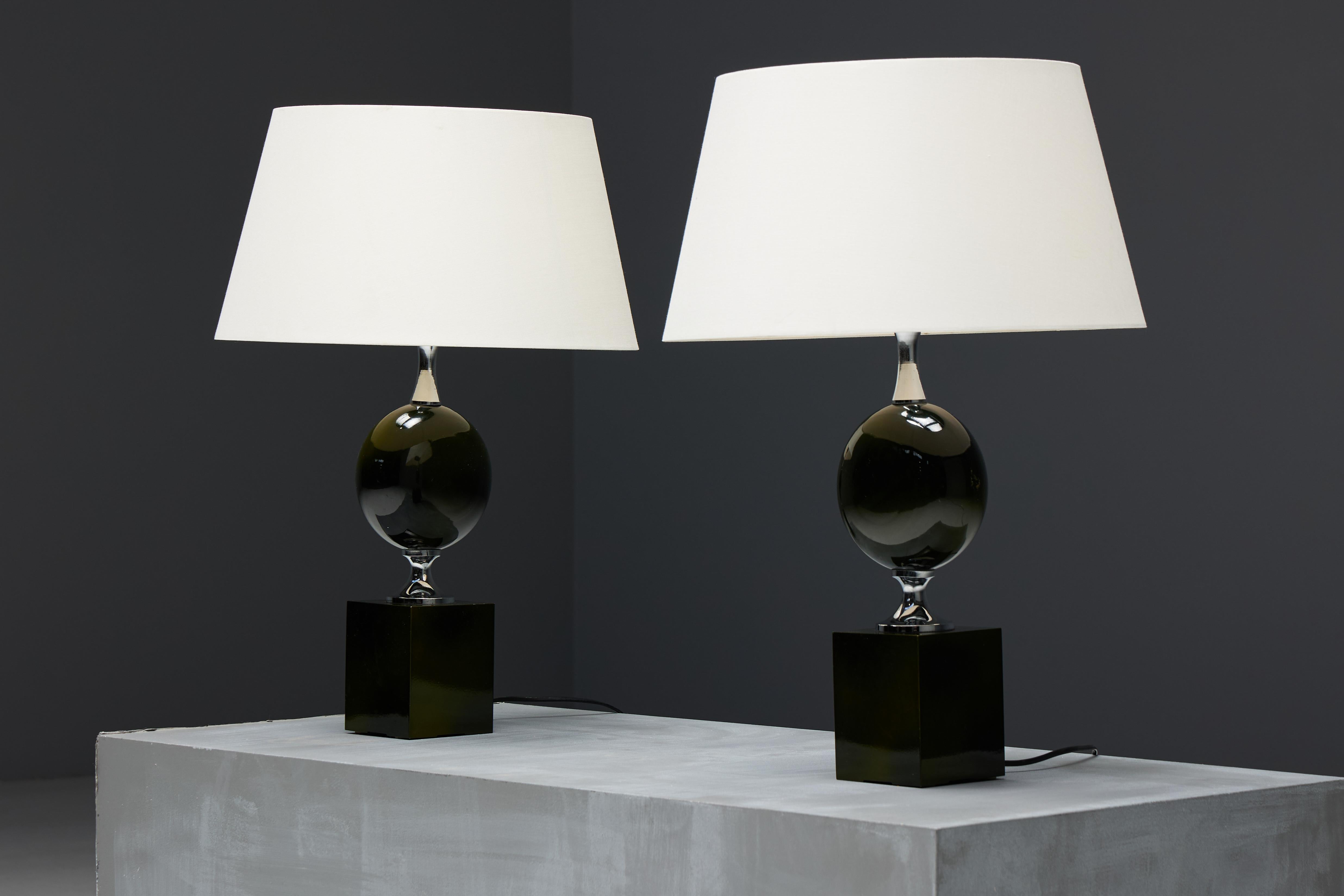 Table Lamps by Philippe Barbier, France, 1970s In Excellent Condition For Sale In Antwerp, BE