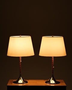 Table lamps by Yngvar Sandström and Alf Svensson for Bergboms, Sweden, 1960s