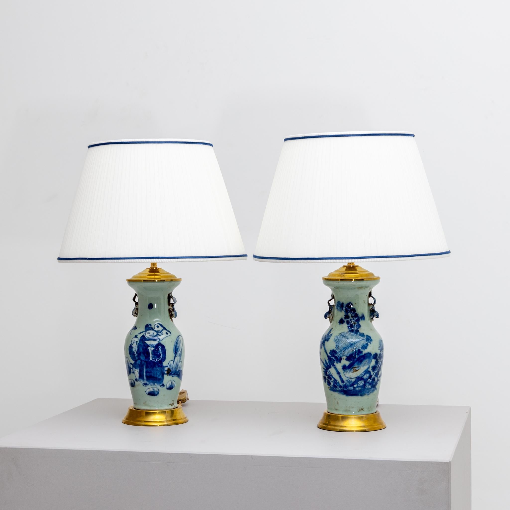 Chinese Table Lamps, China 19th Century For Sale