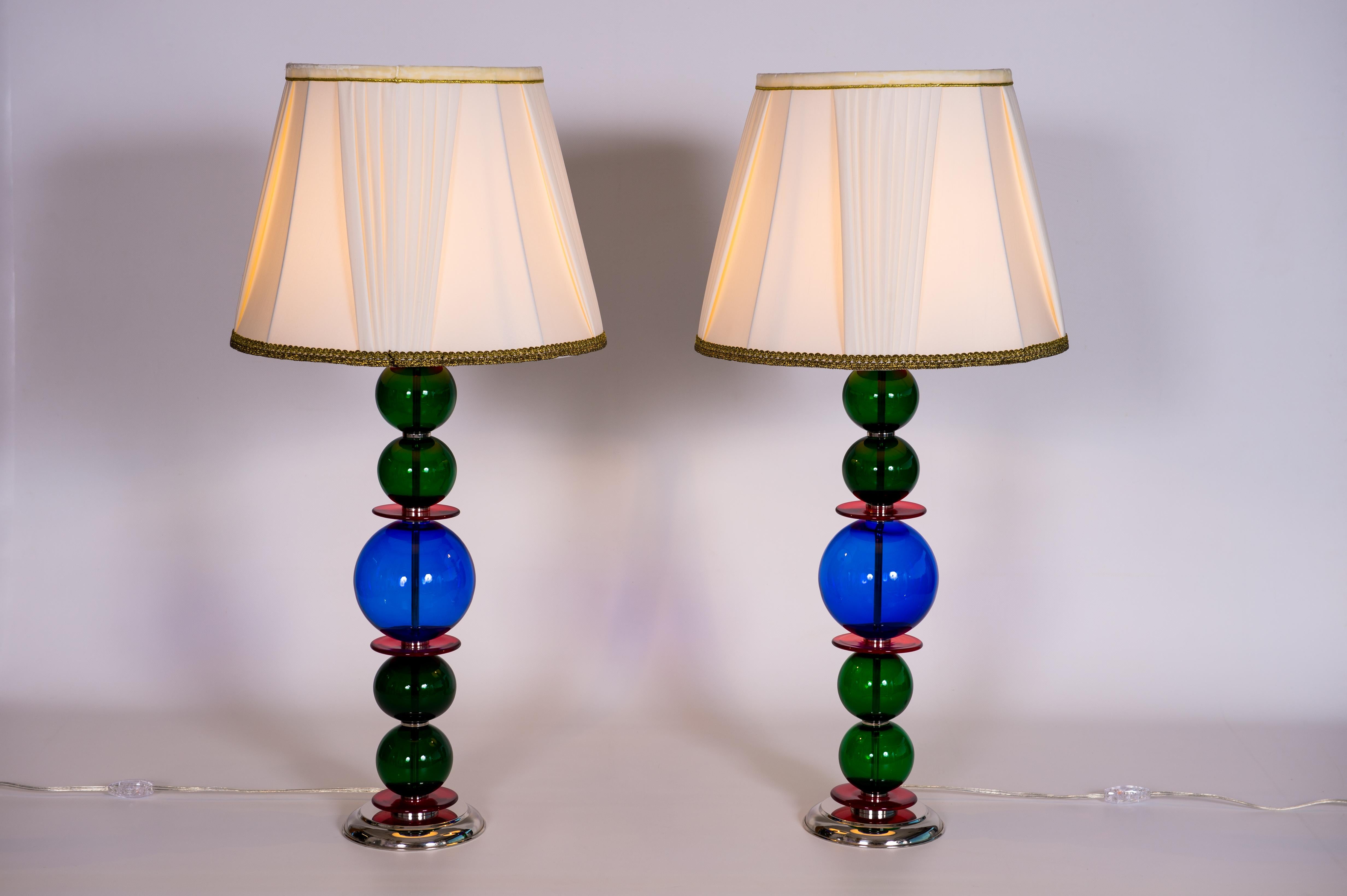 Tischlampen aus Muranoglas von Vintage Murano Gallery aus den 1980er Jahren (Moderne) im Angebot