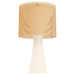 Lampade da tavolo in vetro opalino, ottone e vetro di Lisa Johansson-Pape, anni '50