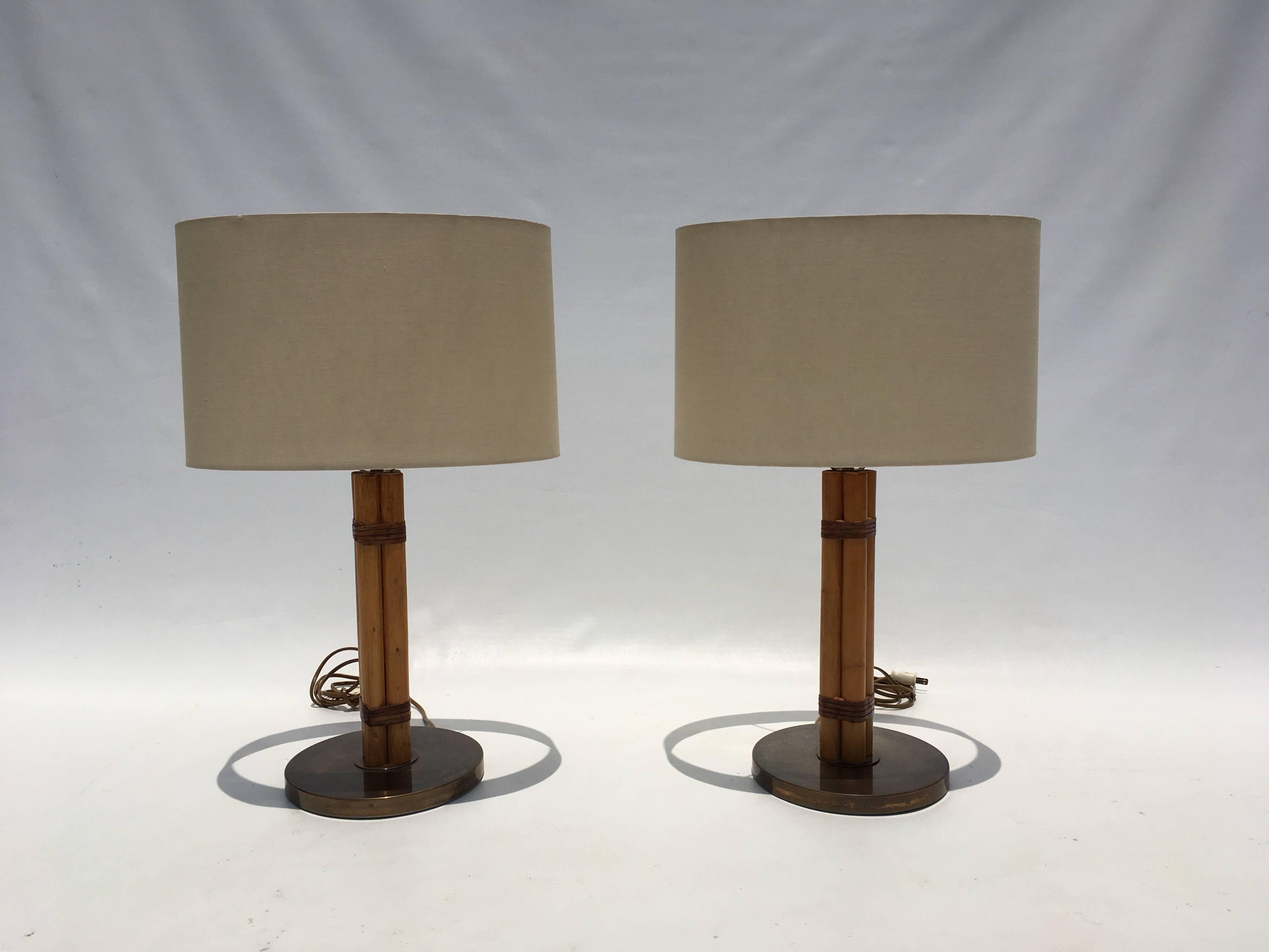 Mid-Century Modern Table Lamps in Style of Paavo Tynell