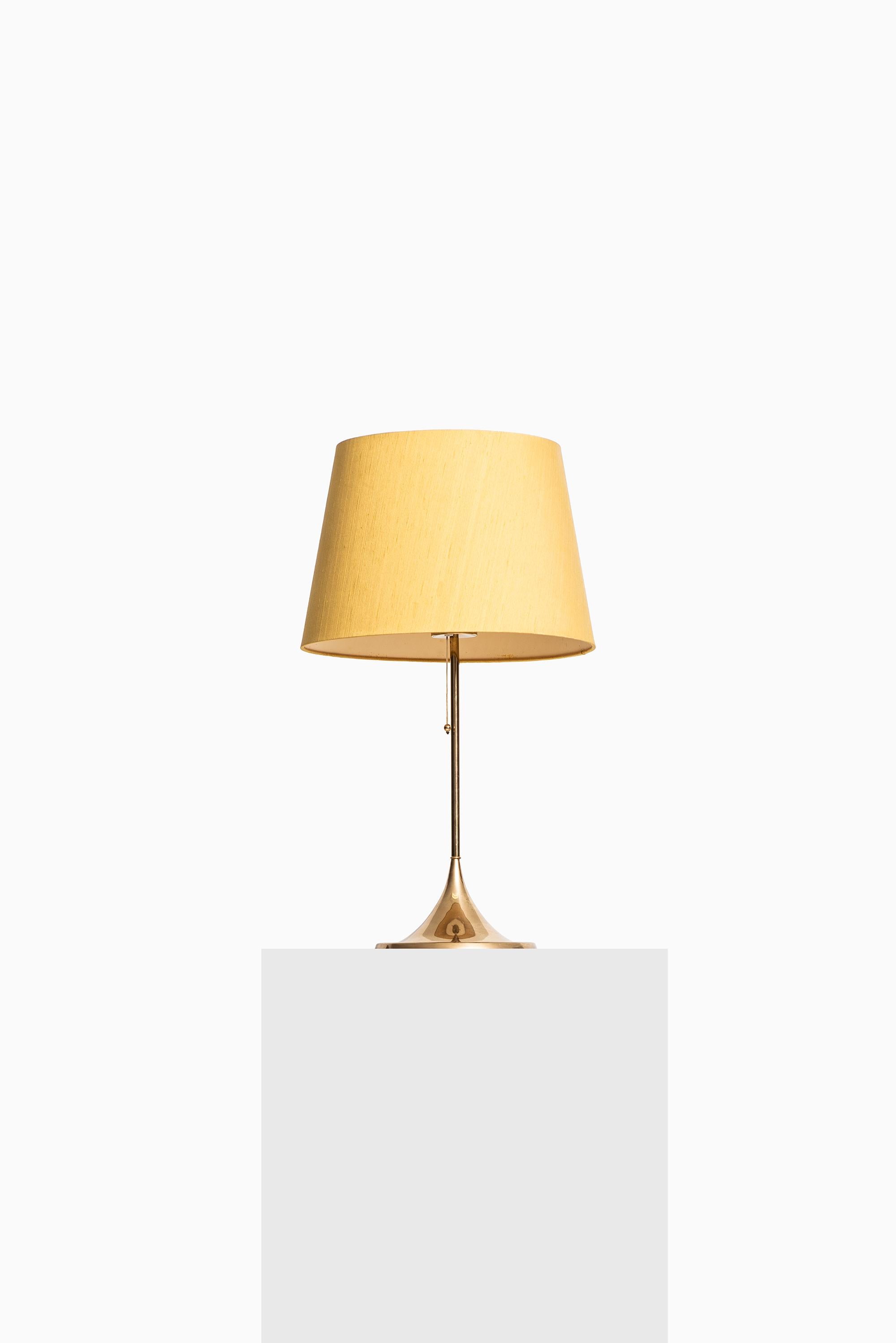 Pair of rare table lamps model B-024. Produced by Bergbom in Sweden.
