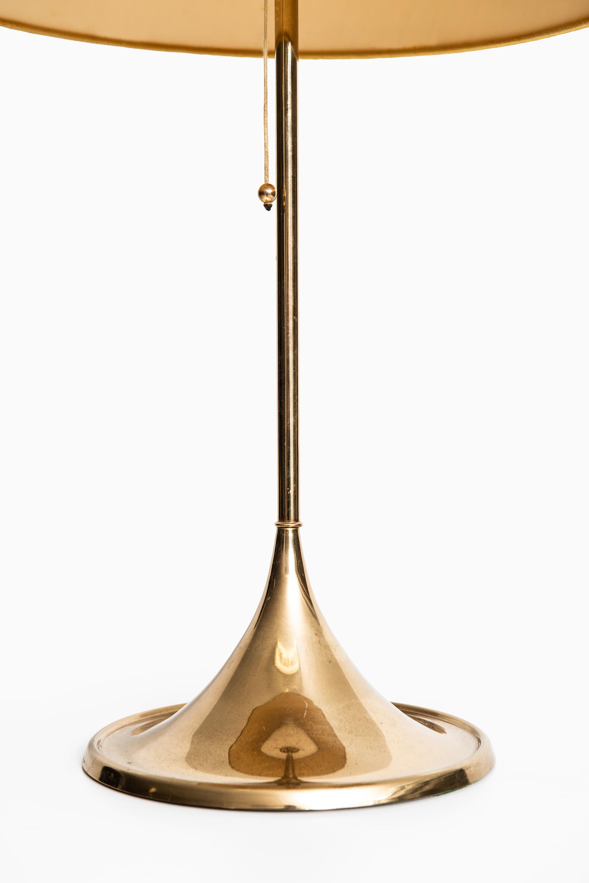 Scandinavian Modern Table Lamps Model B-024 in Brass Produced by Bergbom in Sweden