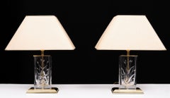 Lampes de table Nachtmann Leuchten Hollywood Regency  Allemagne des années 1970