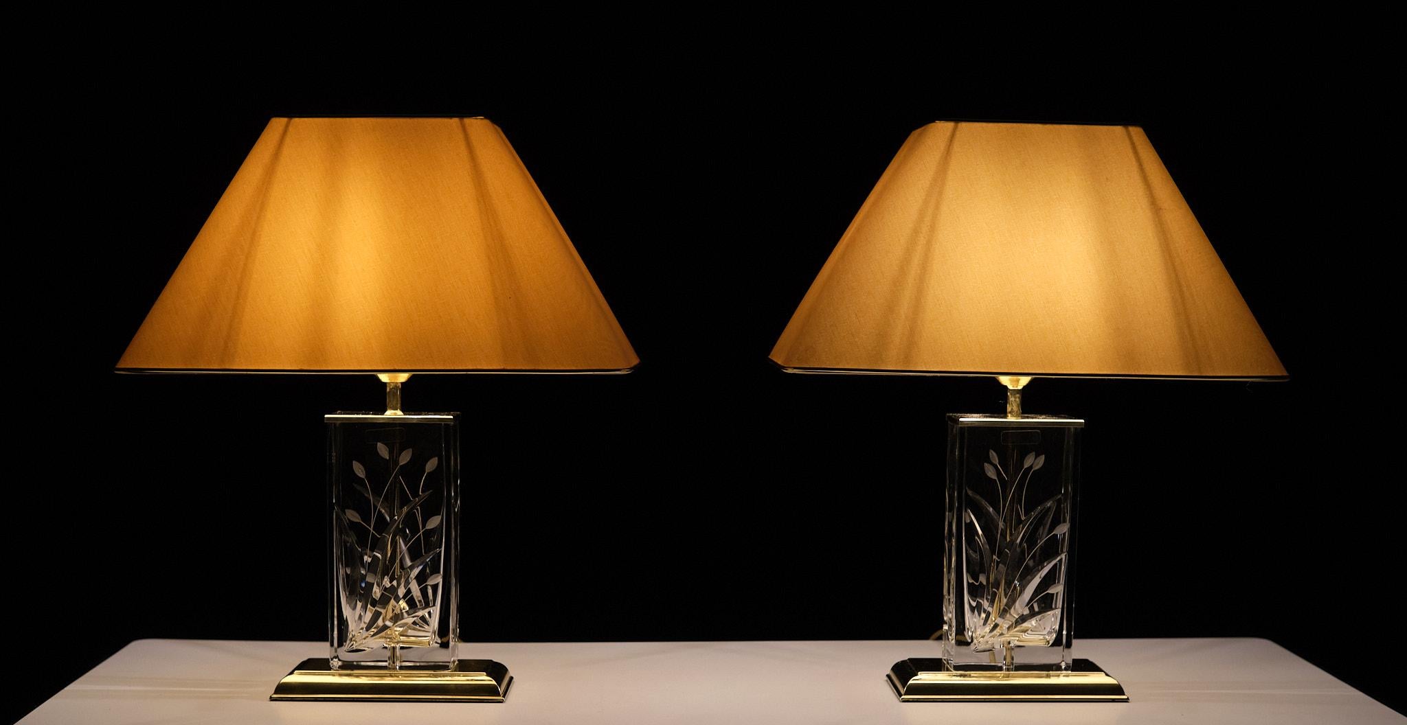 Lampes de table Nachtmann Leuchten Hollywood Regency  Allemagne des années 1970  Bon état - En vente à Den Haag, NL