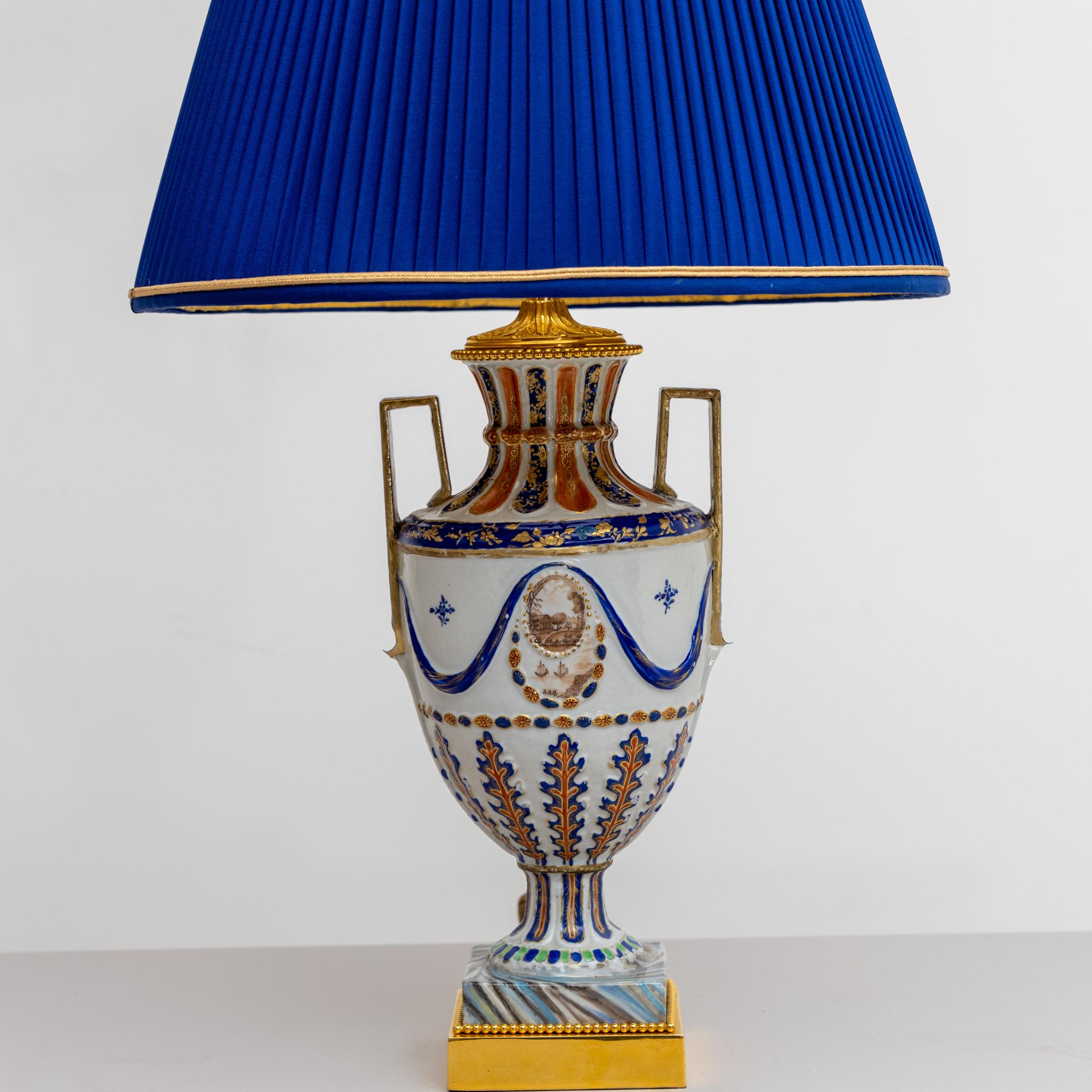 Table Lamps with Porcelain Bases, Chinese Export, 1st Half 19th Century 1