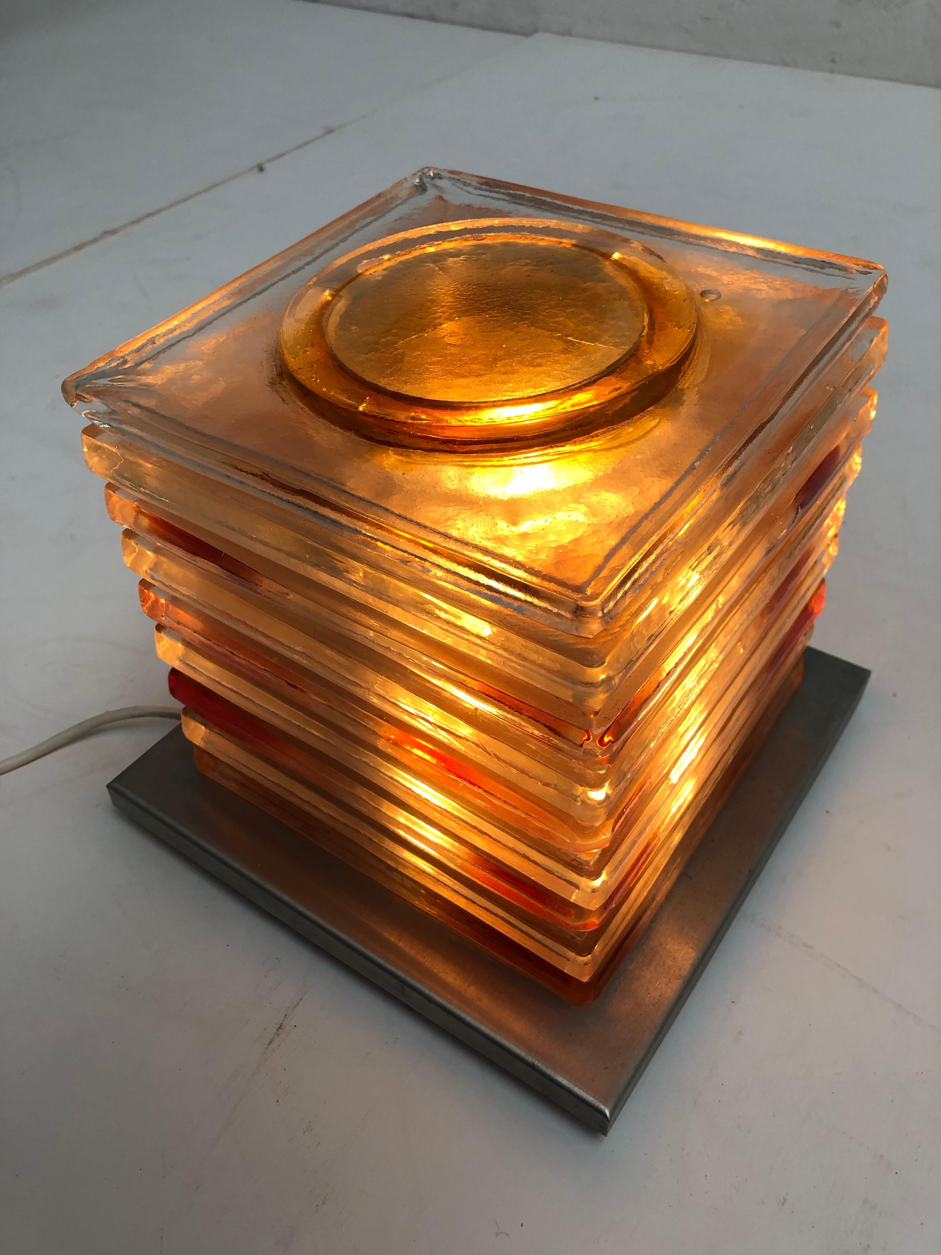 Sculpture lumineuse d'Albano Poli pour Poliarte, Italie, 1970 5