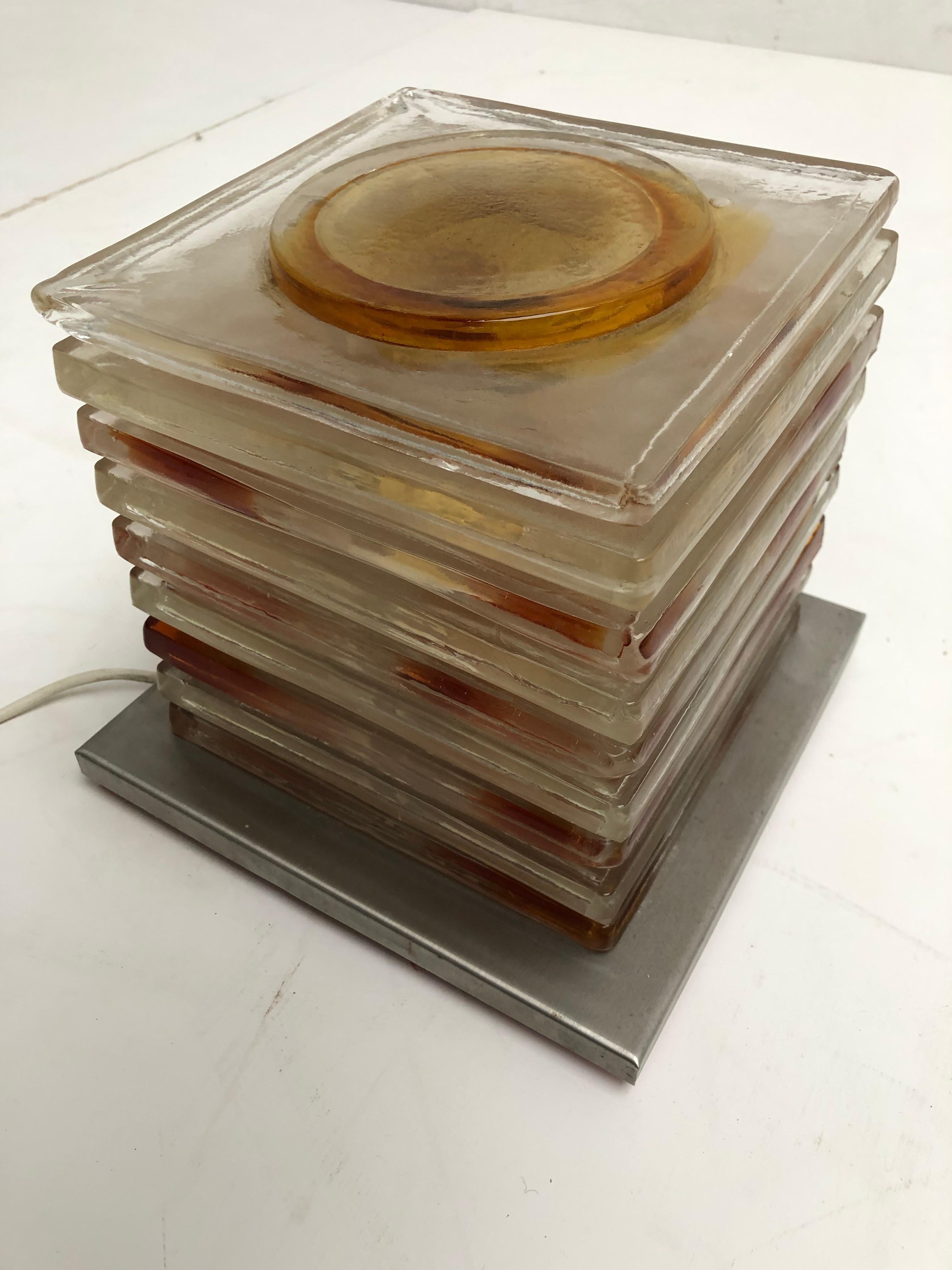 Sculpture lumineuse d'Albano Poli pour Poliarte, Italie, 1970 1