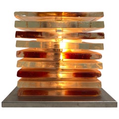 Sculpture lumineuse d'Albano Poli pour Poliarte, Italie, 1970