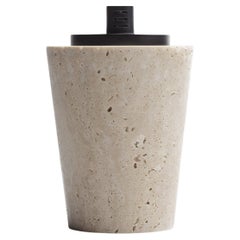 Table Lighter in Classic Roman Travertine