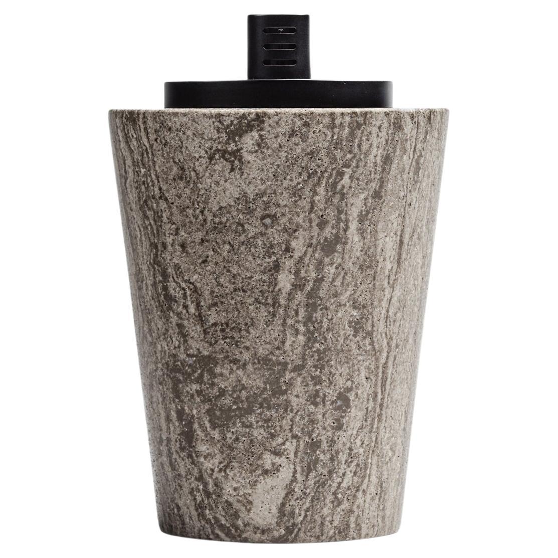Table Lighter in Grey Athens Marble For Sale