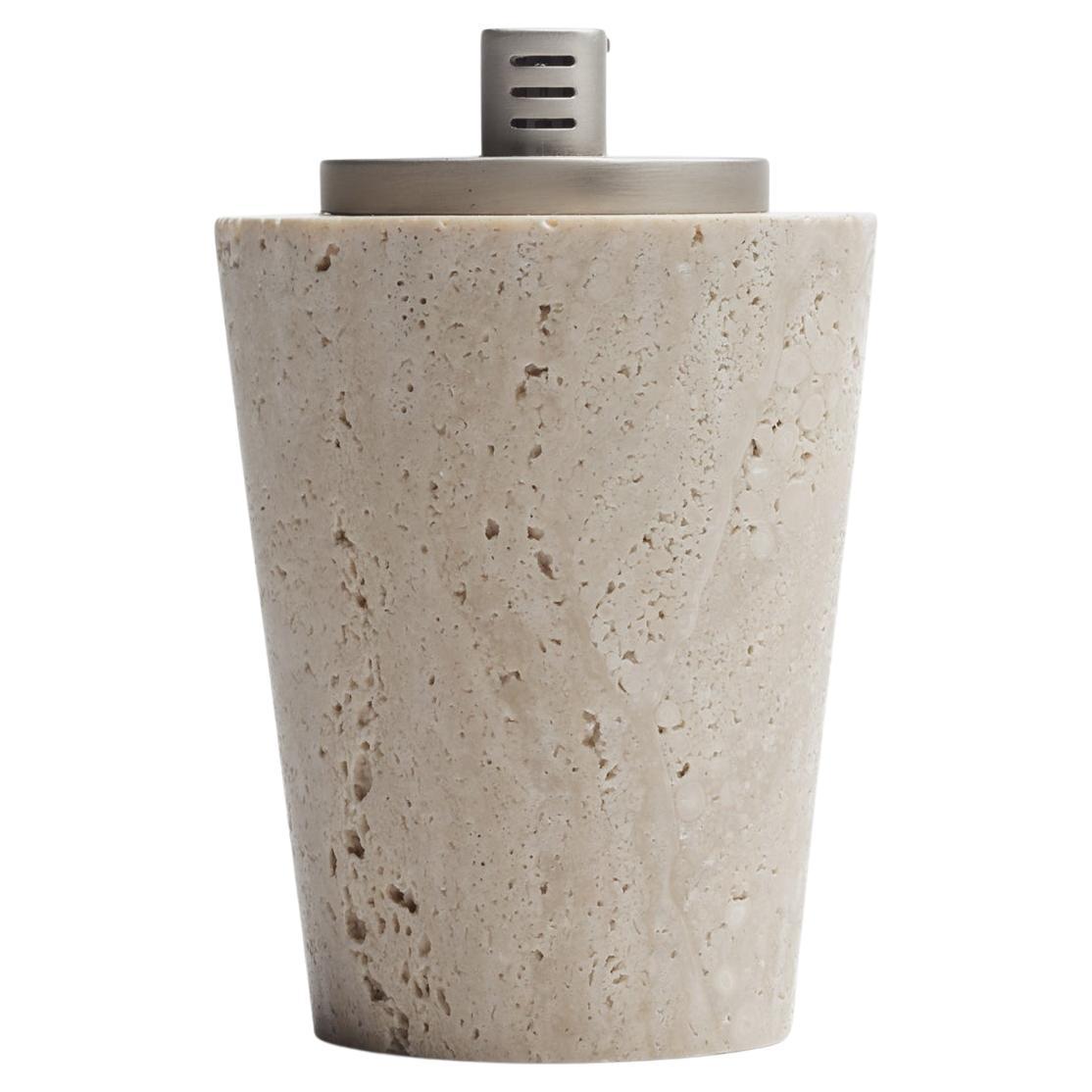 Table Lighter in Roman Travertine