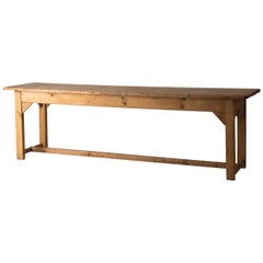 Table Long Drapers Table Pine Wood Swedish, 19th Century, Sweden