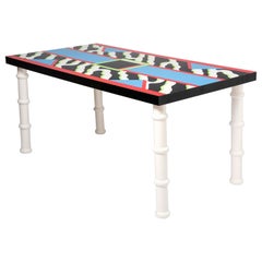 Vintage Table “Madras” by Nathalie du Pasquier for Memphis, Italy circa 1986