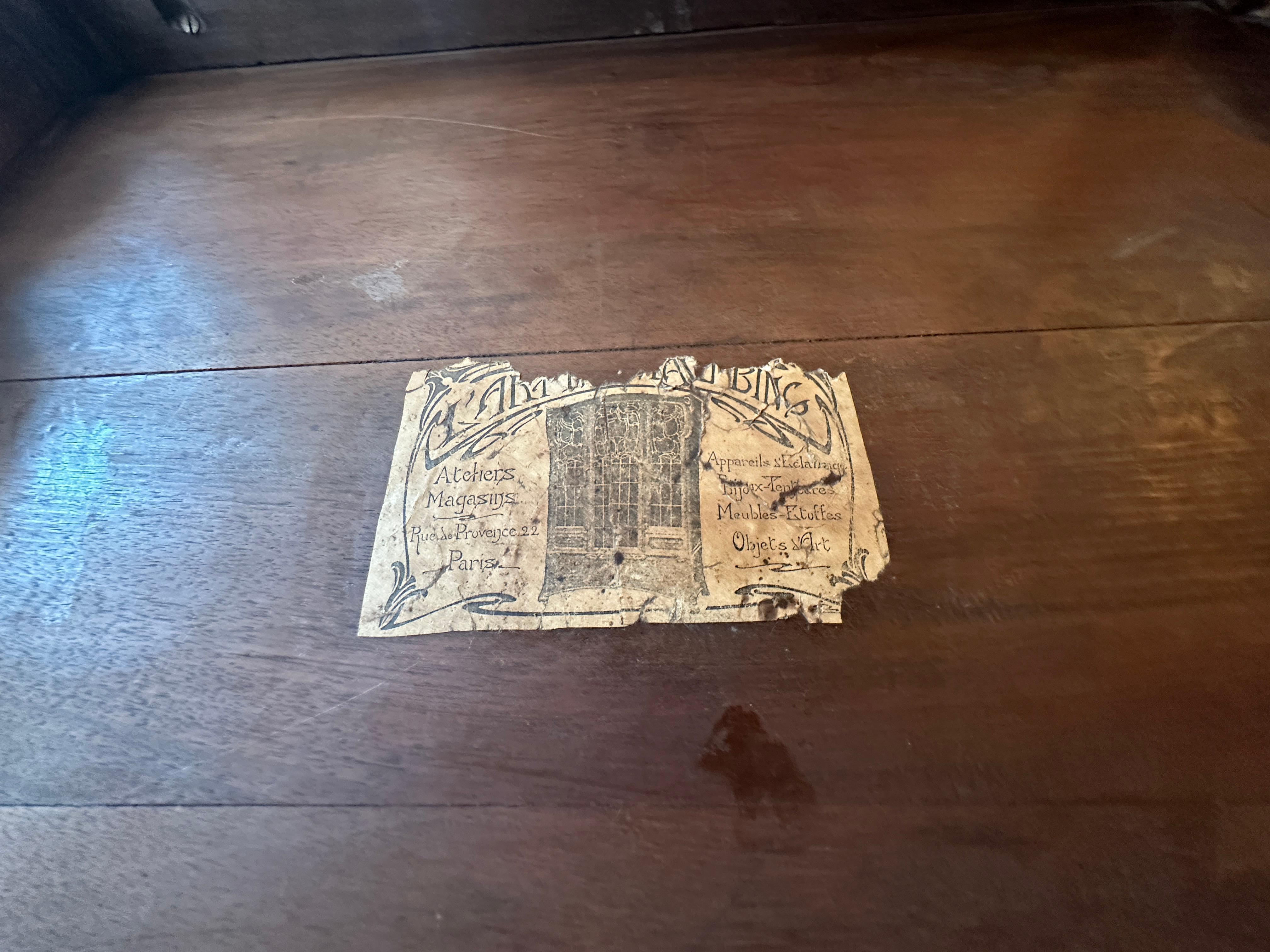 Table Maison L'art Nouveau, Bing Atelier Magasins, Siegfried Bing, Jugendstil im Angebot 9
