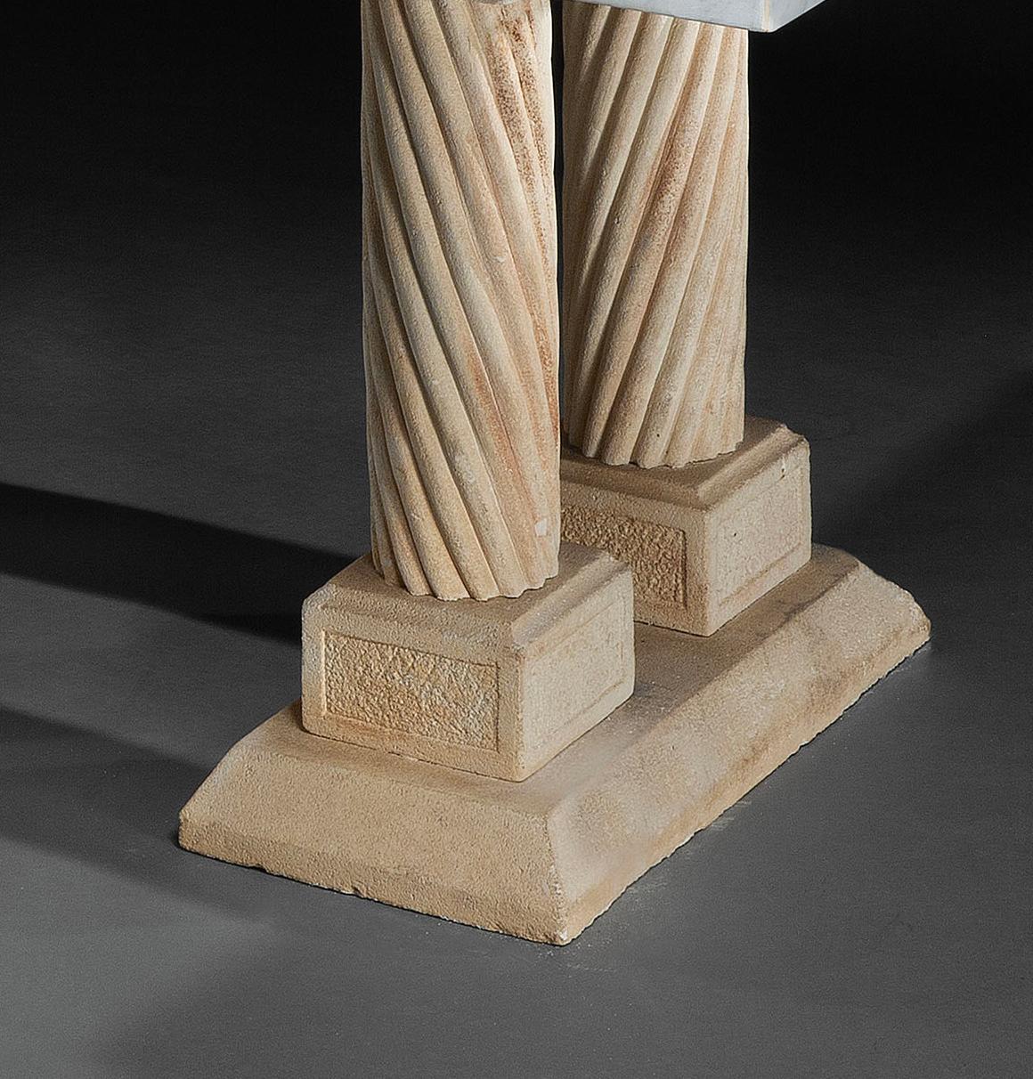 Table Marble Specimen Classical Roman Strapwork 6ft3/4