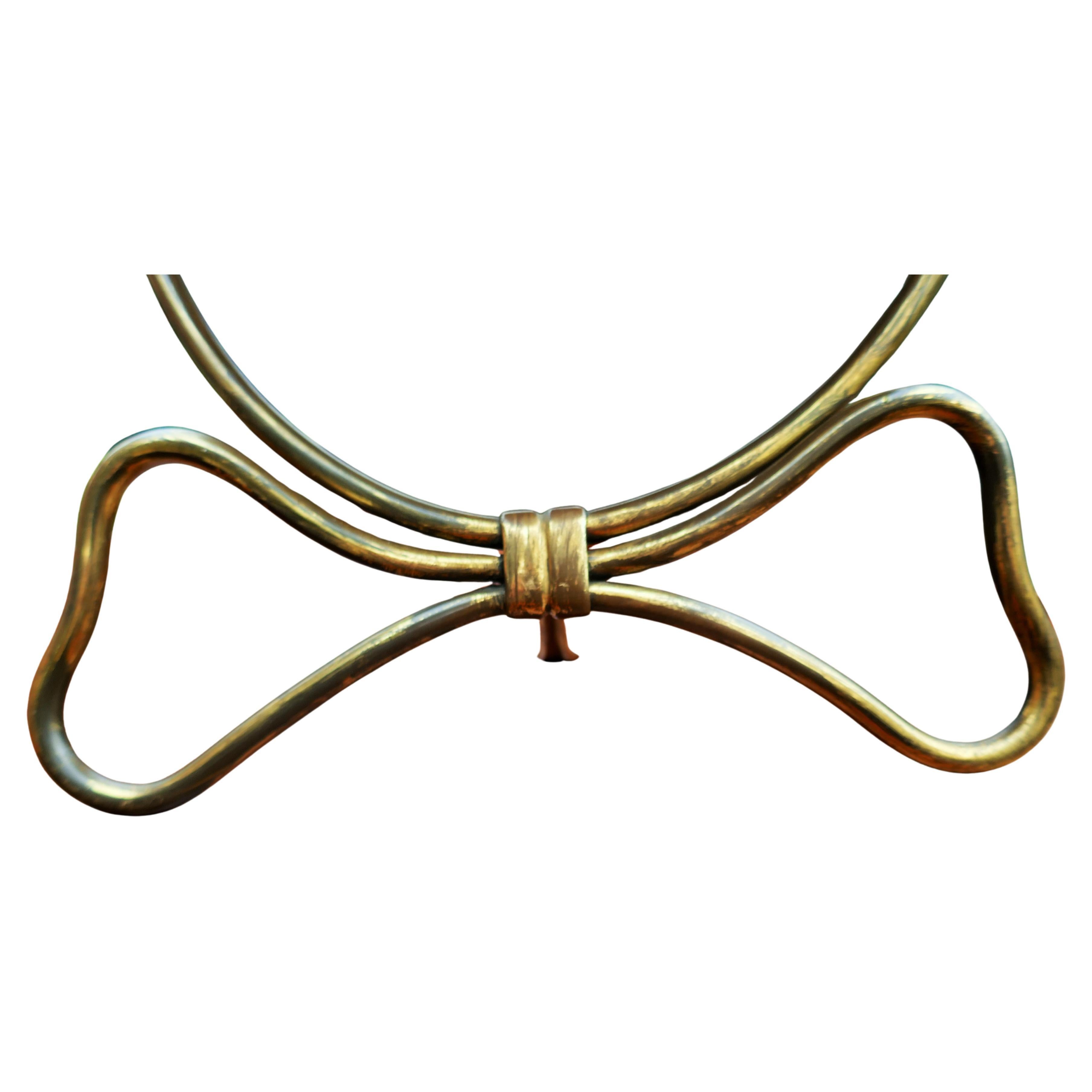 Brass Table mirror attributed to Gio Ponti or Paolo Buffa For Sale