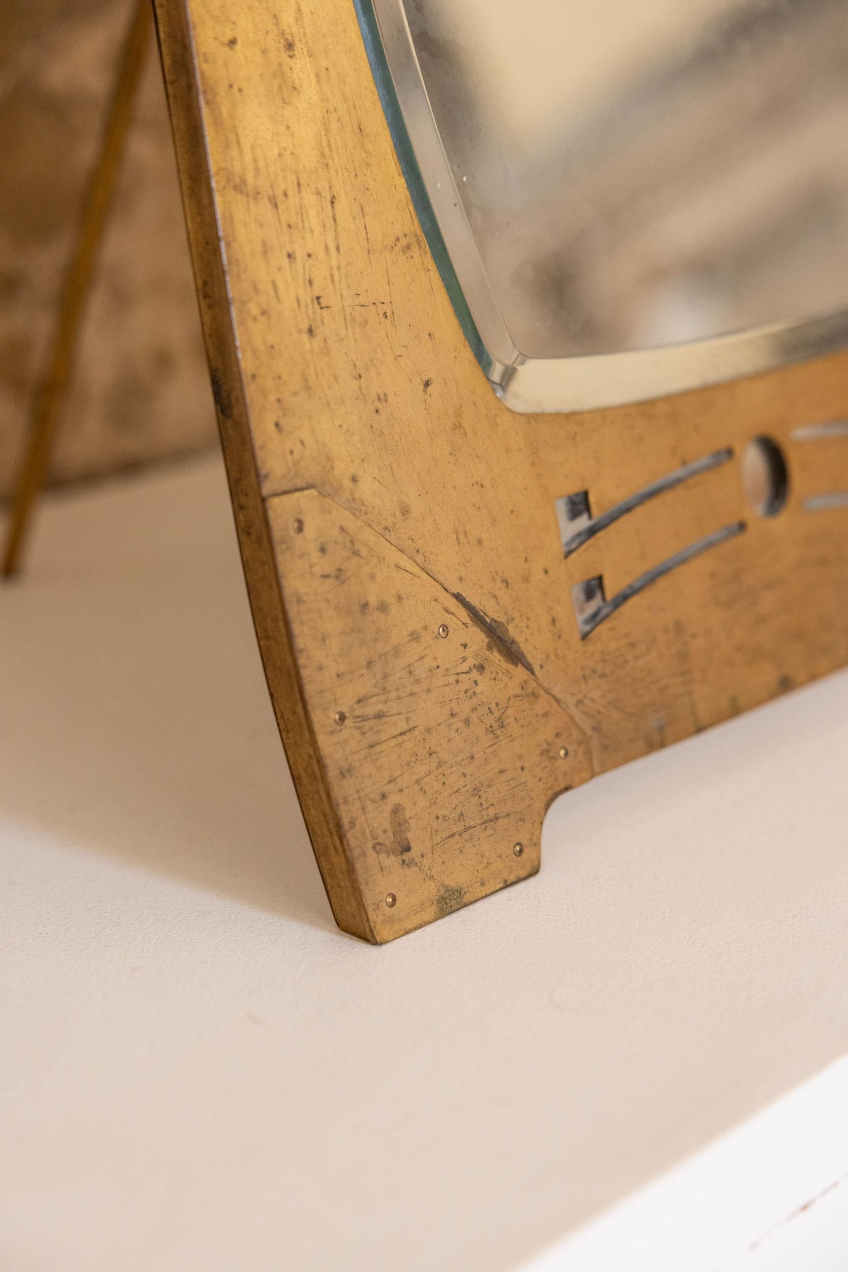 European Table mirror by Argentor, Vienna For Sale