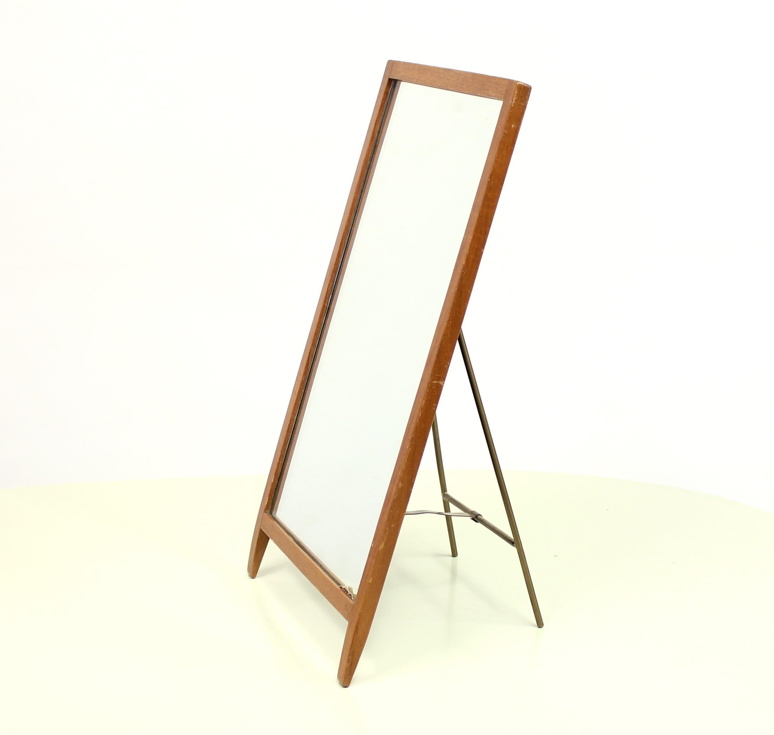 Swedish Table Mirror by Hans-Agne Jakobsson, 1960s