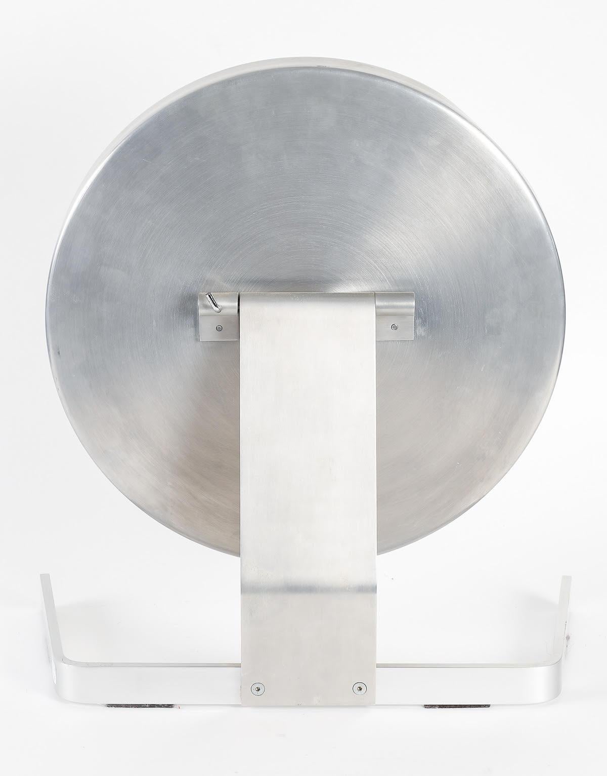 Table Mirror by Pierre Vandel, 1970, Steel and Mirror. In Good Condition For Sale In Saint-Ouen, FR