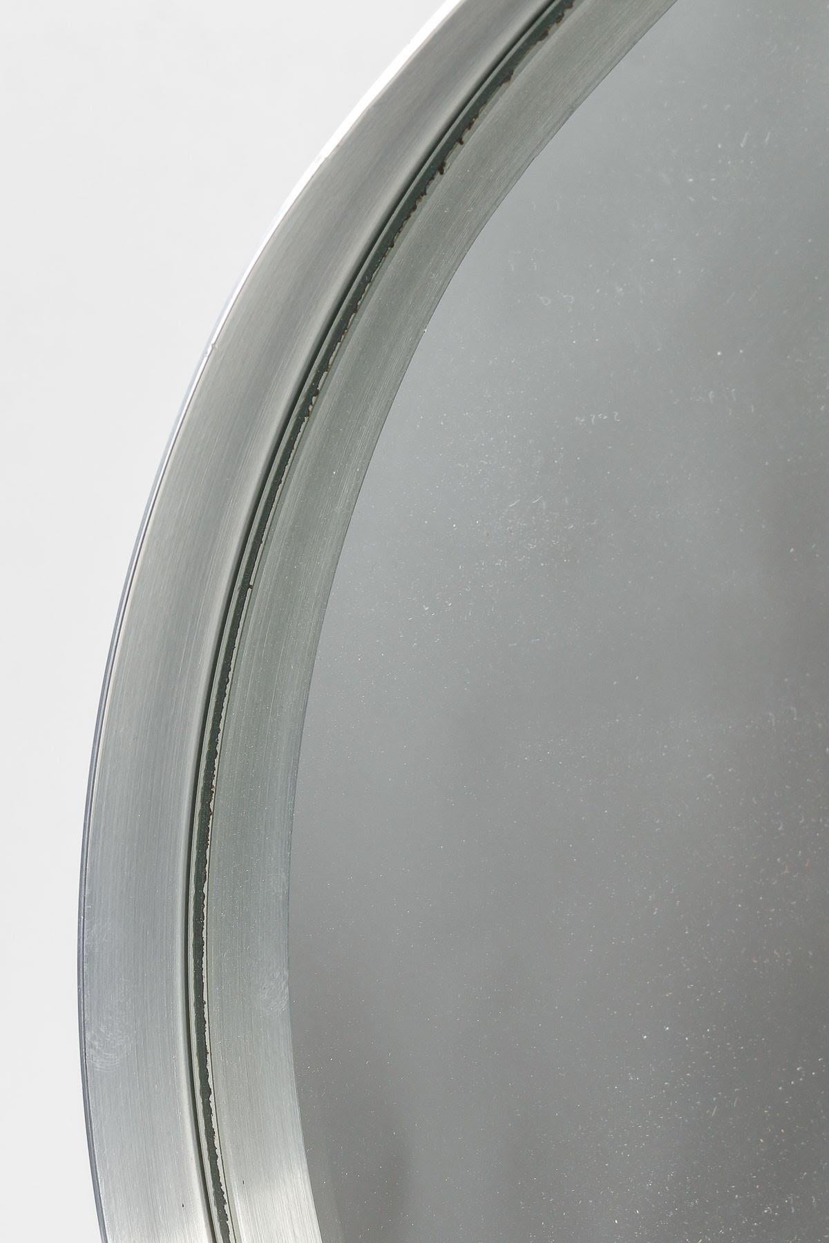 Table Mirror by Pierre Vandel, 1970, Steel and Mirror. 1
