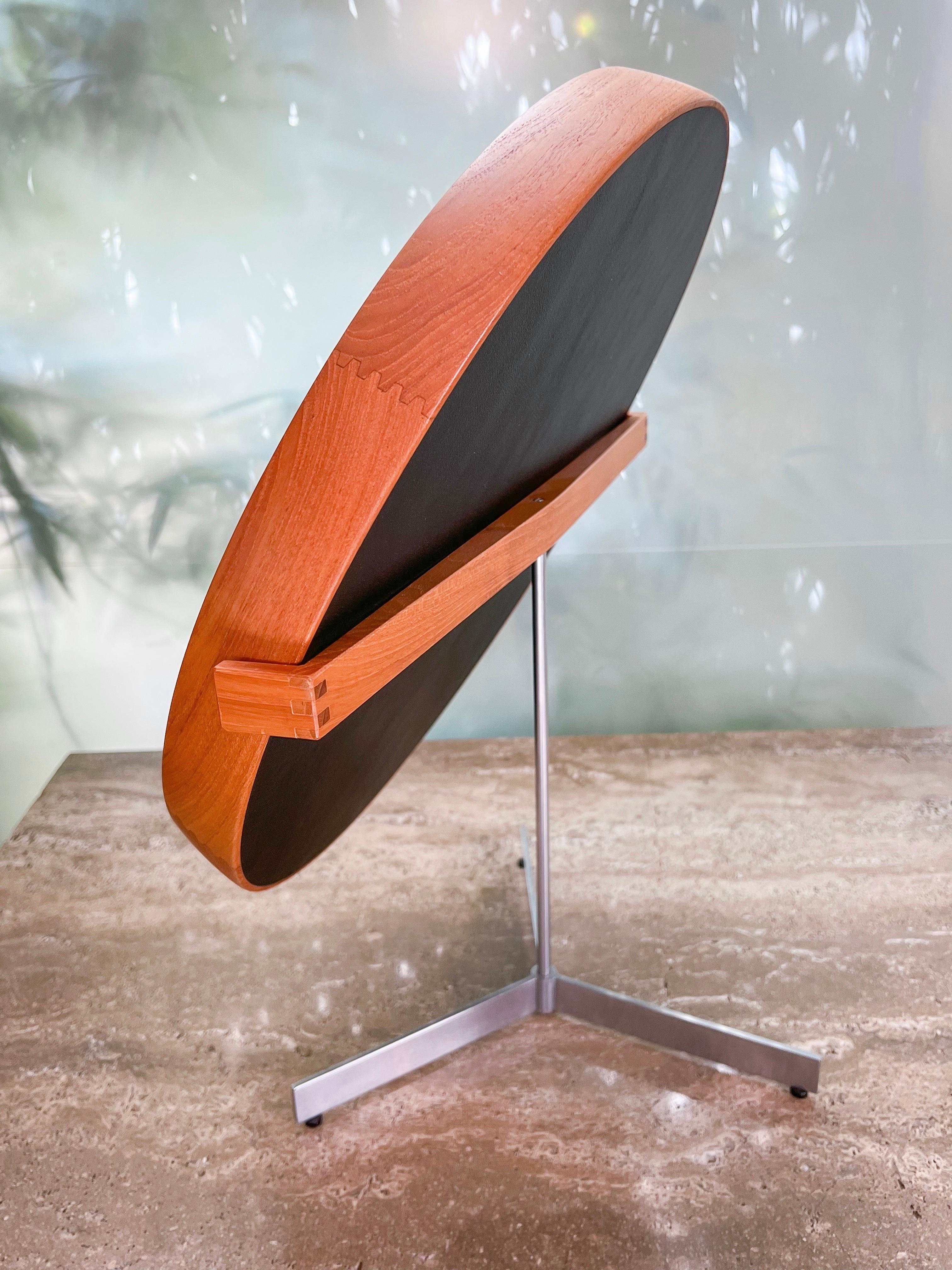 Table Mirror by Uno & Östen Kristiansson for Luxus of Sweden, 1960s For Sale 5