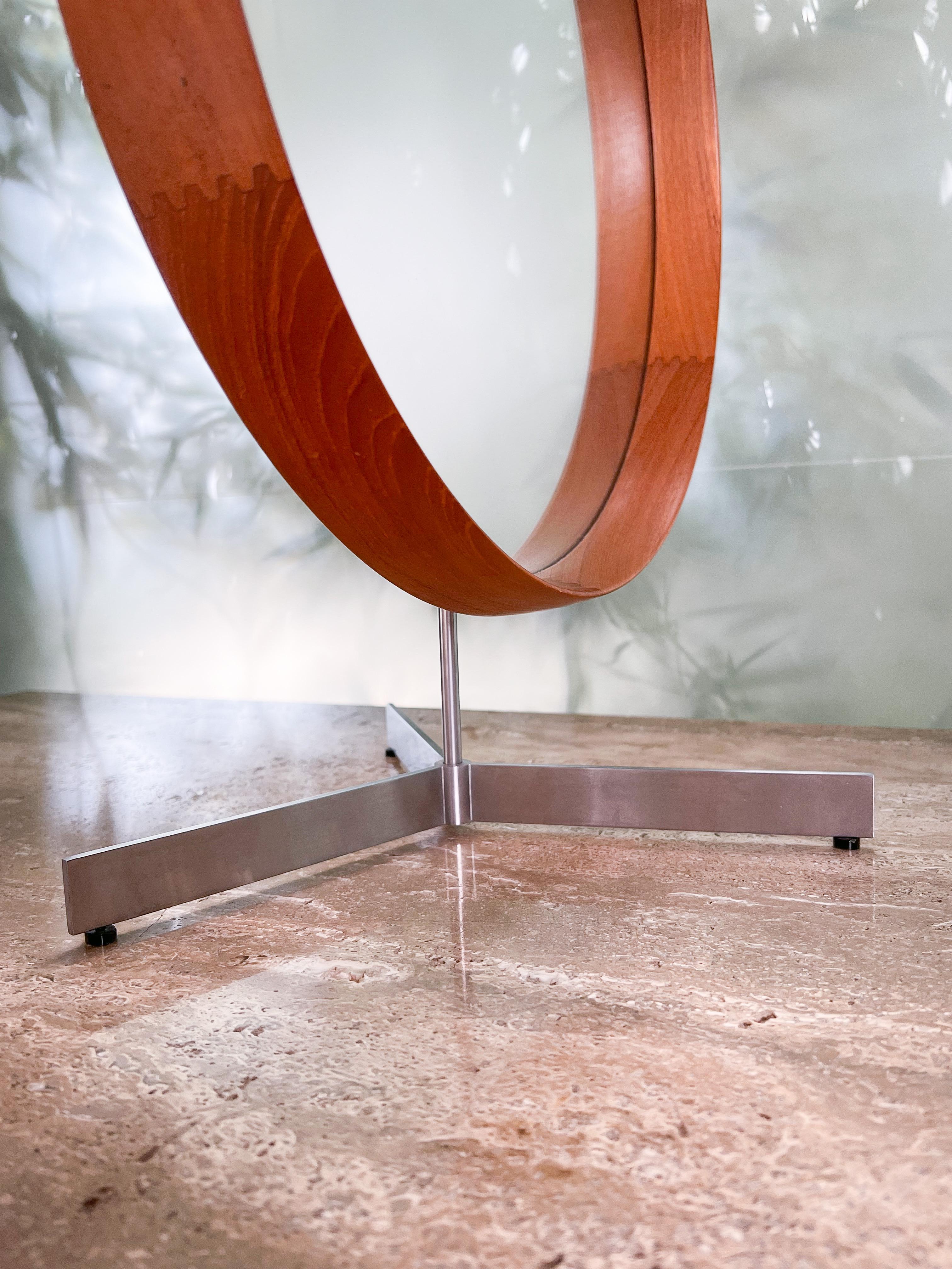 Table Mirror by Uno & Östen Kristiansson for Luxus of Sweden, 1960s For Sale 6