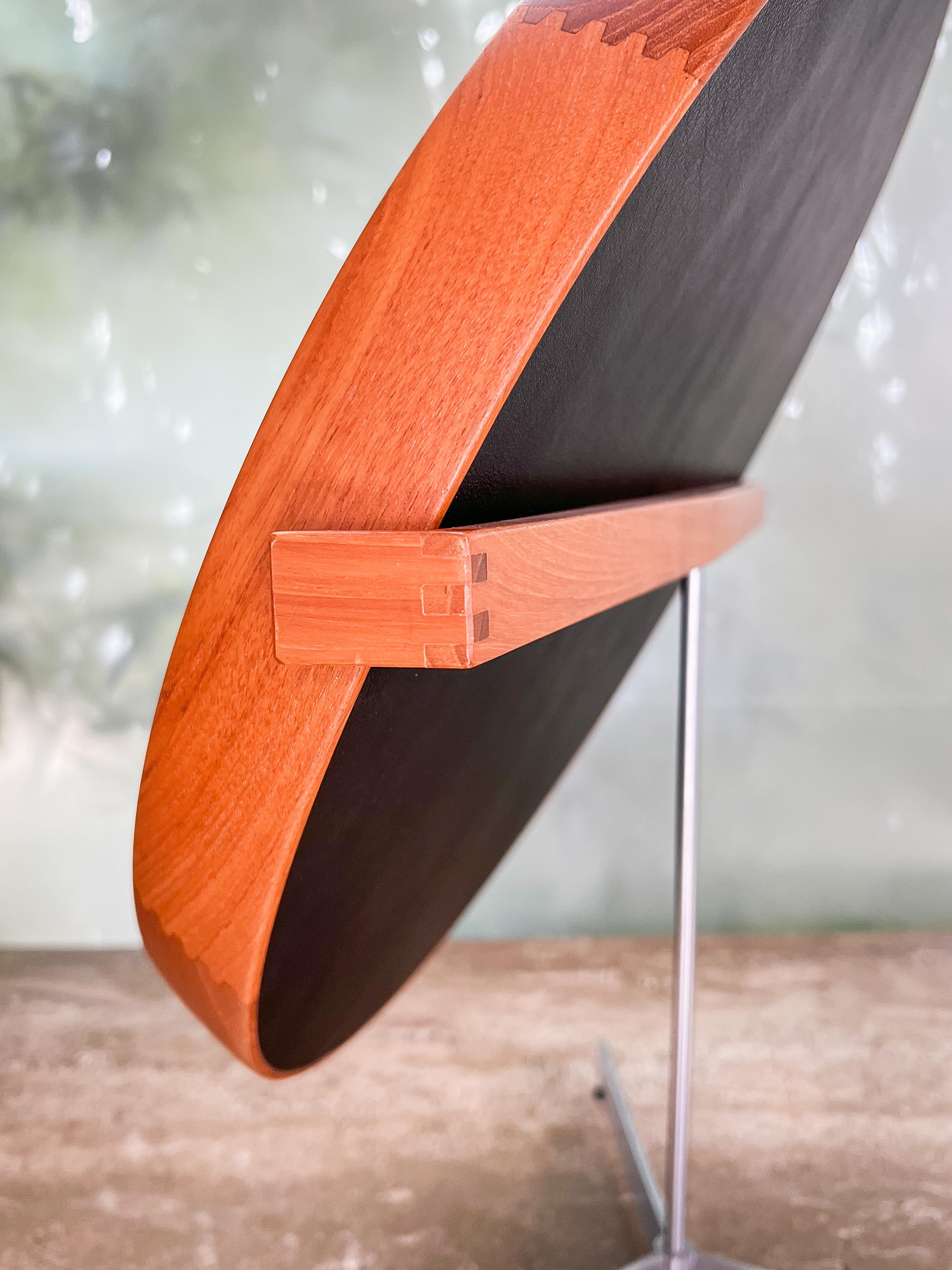 Table Mirror by Uno & Östen Kristiansson for Luxus of Sweden, 1960s For Sale 8
