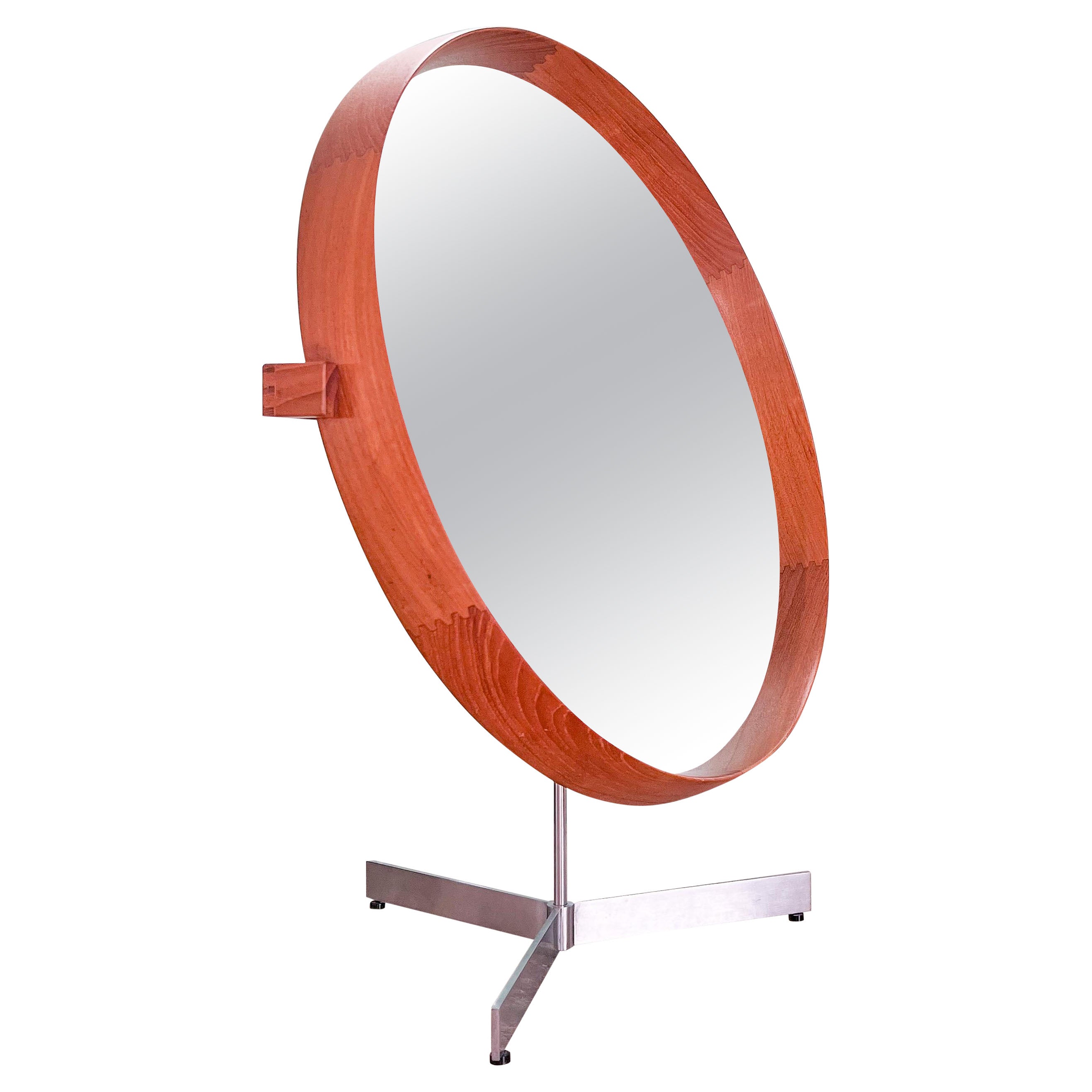 Table Mirror by Uno & Östen Kristiansson for Luxus of Sweden, 1960s For Sale
