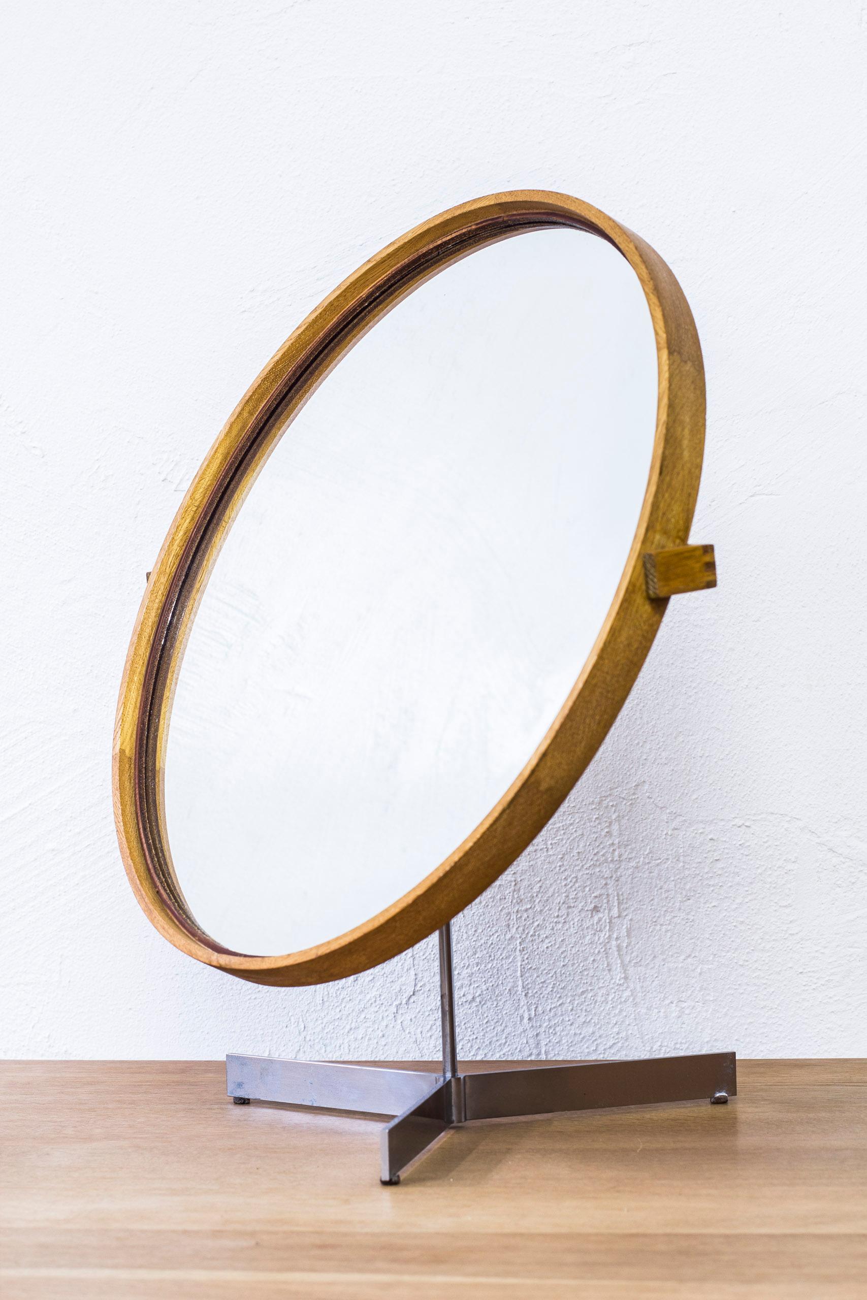 Table Mirror by Uno & Östen Kristiansson for Luxus, Sweden, 1950s For Sale 3