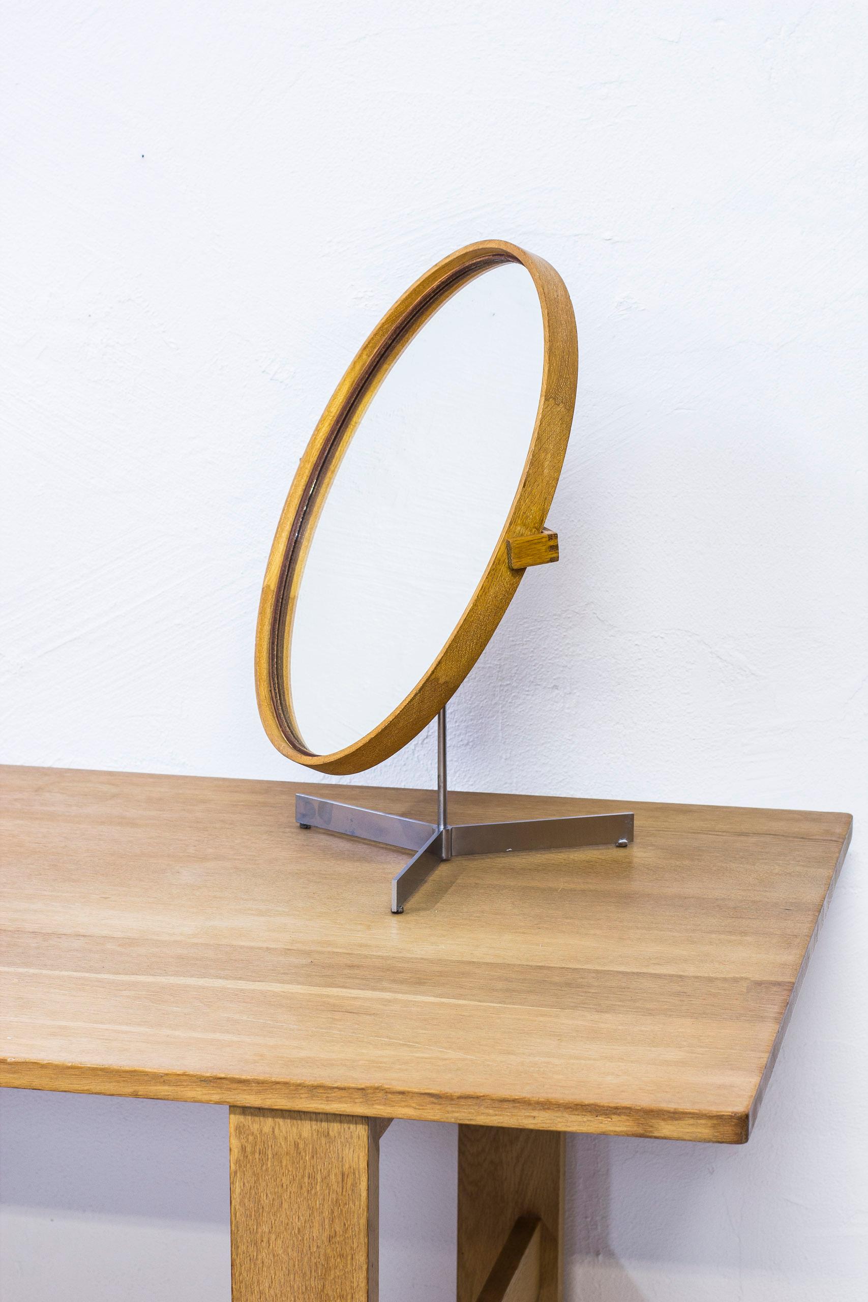 Table Mirror by Uno & Östen Kristiansson for Luxus, Sweden, 1950s For Sale 4