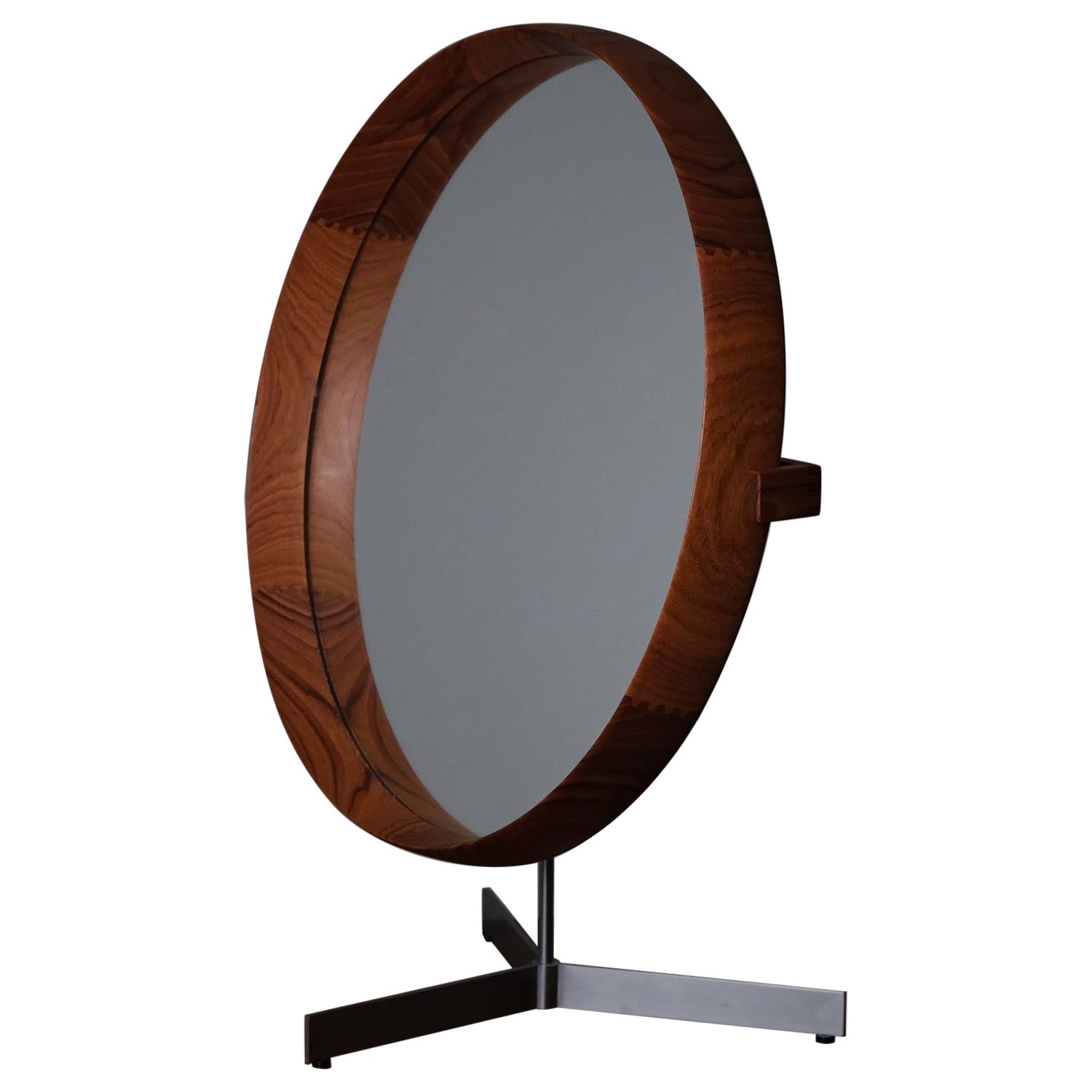 Table Mirror by Uno & Östen Kristiansson in Teak, Sweden, 1960s