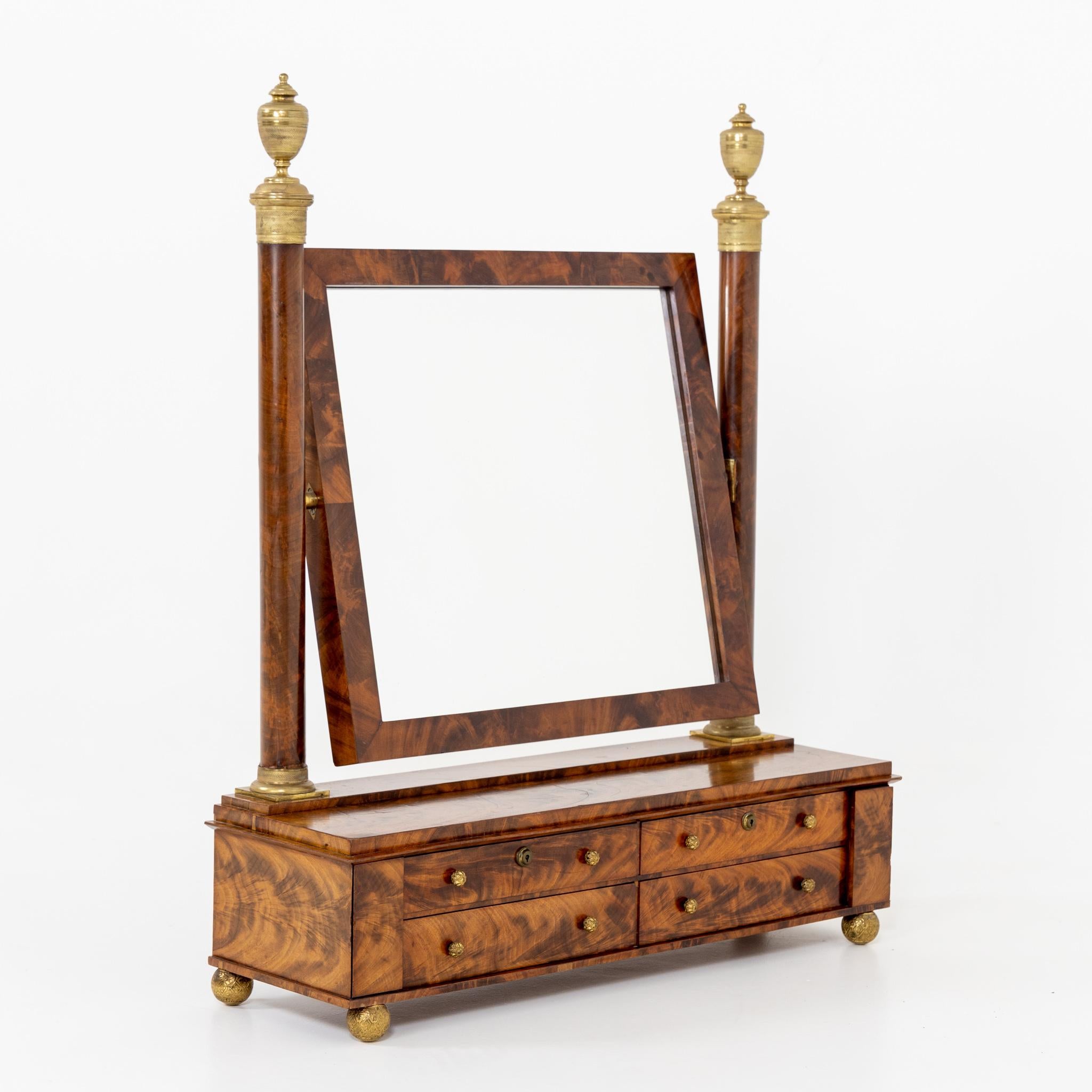 French Table Mirror, France Early 19th Century For Sale