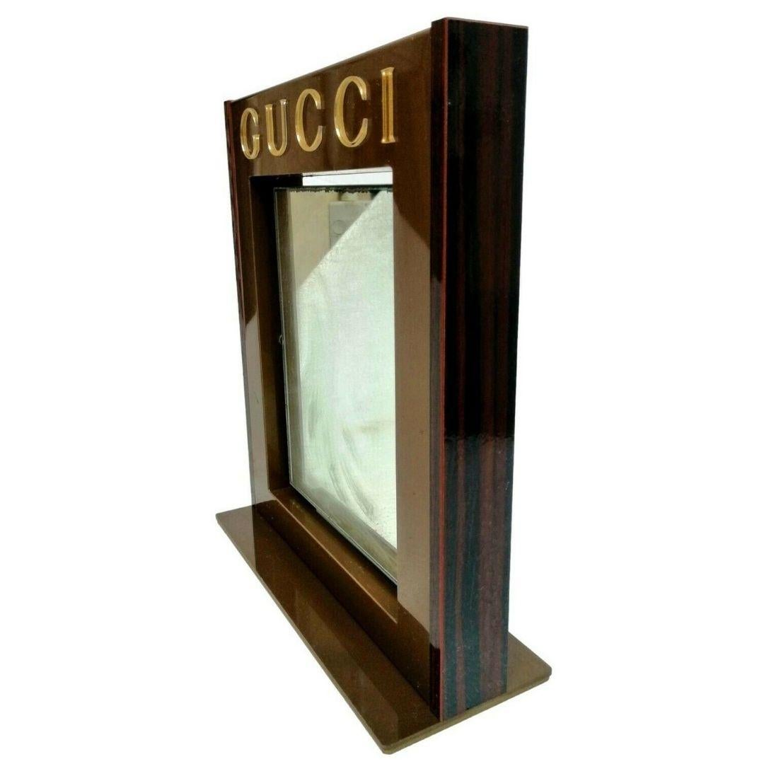 Métal Miroir de table « Gucci » - Boutique d'origine du vendeur en vente