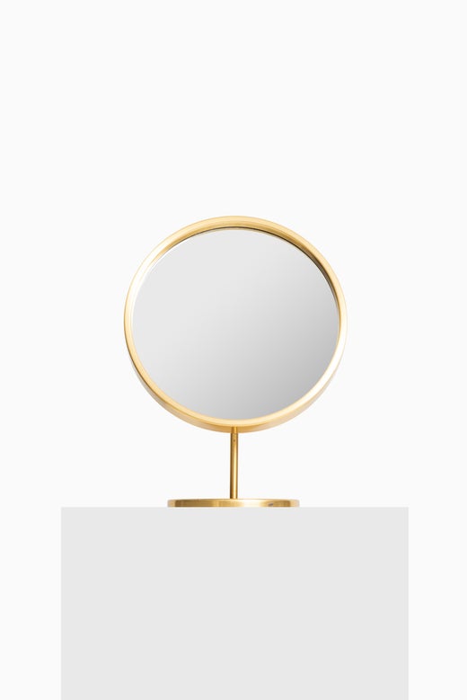 Table Mirror in Brass Produced by Glas Mäster in Markaryd, Sweden For Sale  at 1stDibs